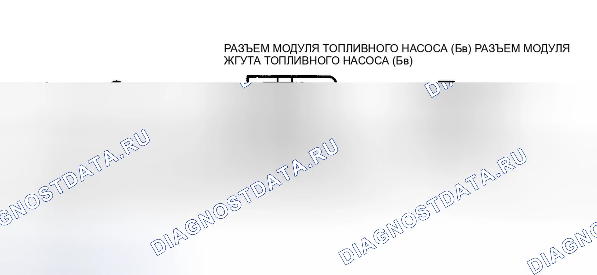 Рис. 44: Цепи и клеммы модуля топливного насоса. Ford Contour I рестайлинг