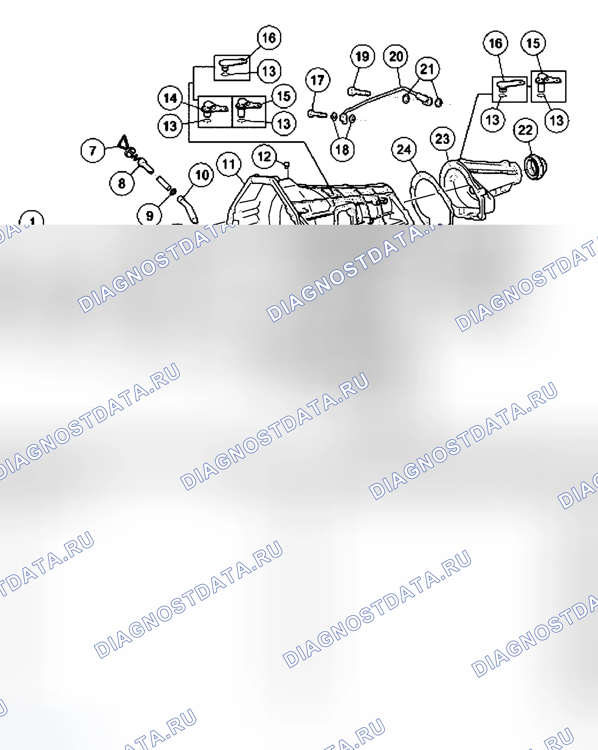 Рис. 470: Внешняя герметизация - 4R100. Ford Pickup F150 