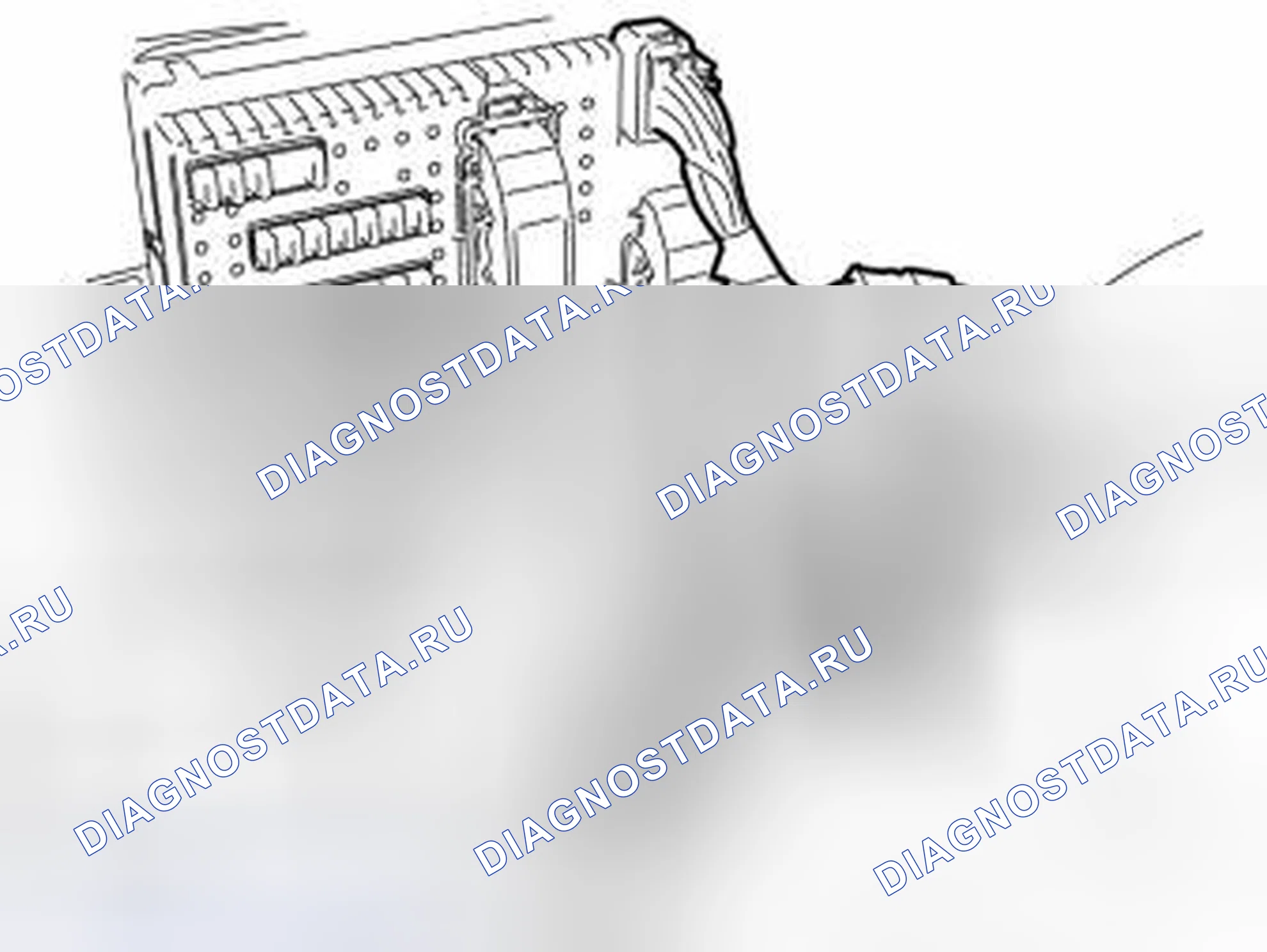 Рис. 69: Защищенный держатель реле. Volvo XC70 I рестайлинг