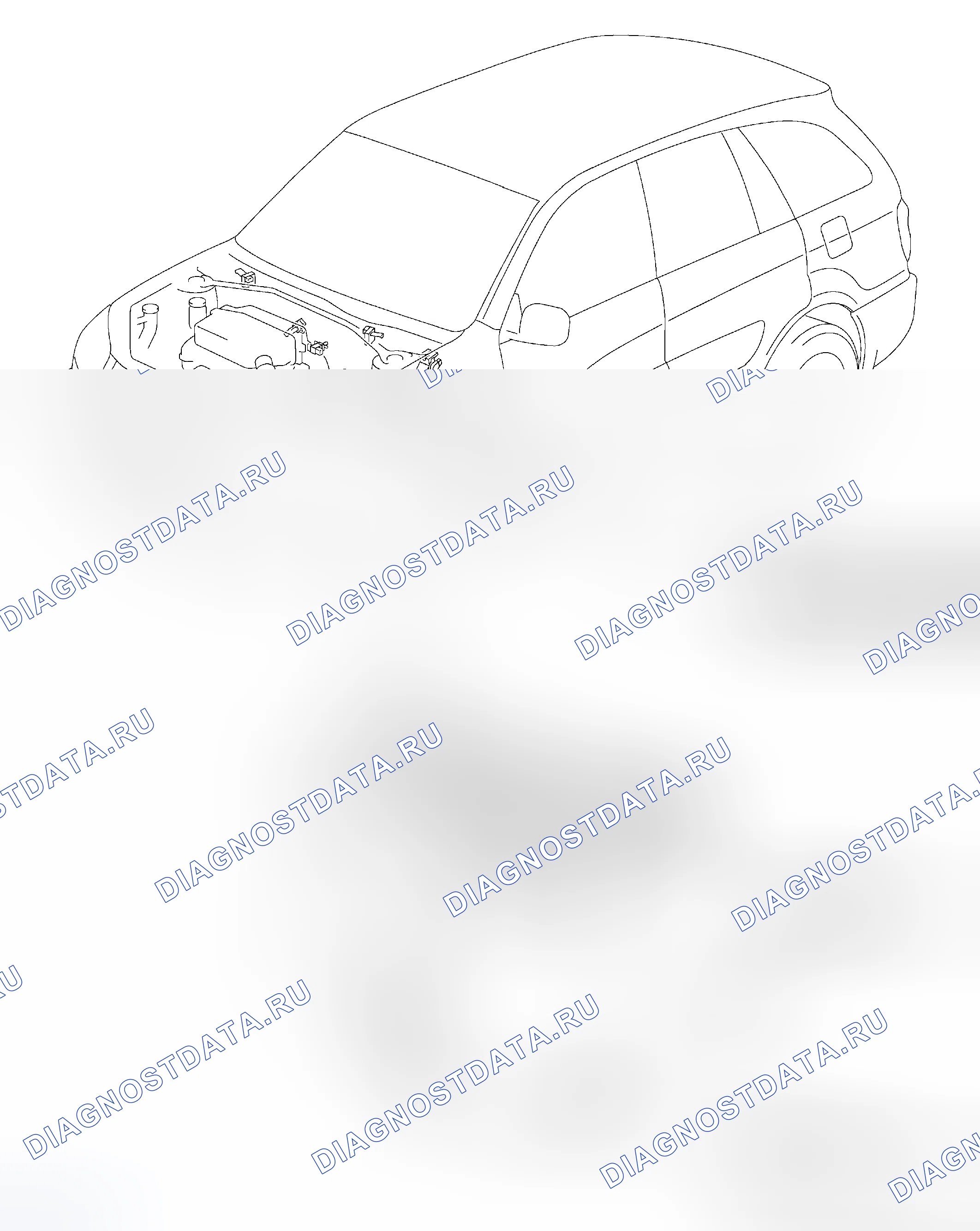 Рис. 20: РАСПОЛОЖЕНИЕ ДЕТАЛЕЙ. Toyota RAV4 II рестайлинг