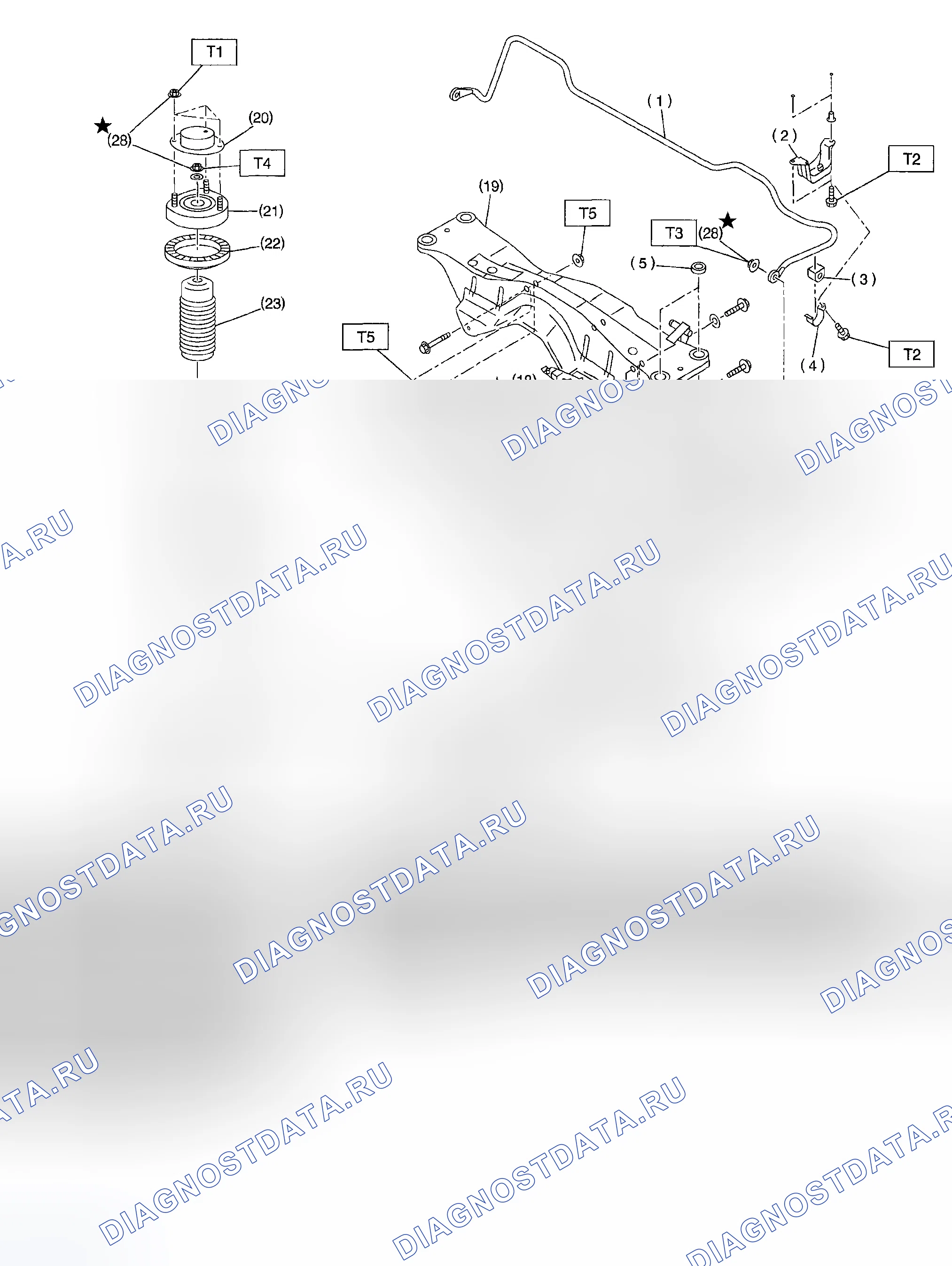 Рис. 6: ЗАДНЯЯ ПОДВЕСКА. Subaru Impreza WRX GD/GG рестайлинг