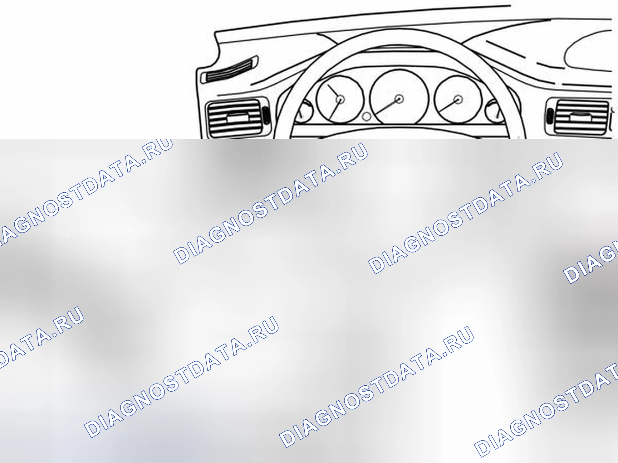 Рис. 98: Снятие подушки безопасности водителя (SRS). Volvo V70 II