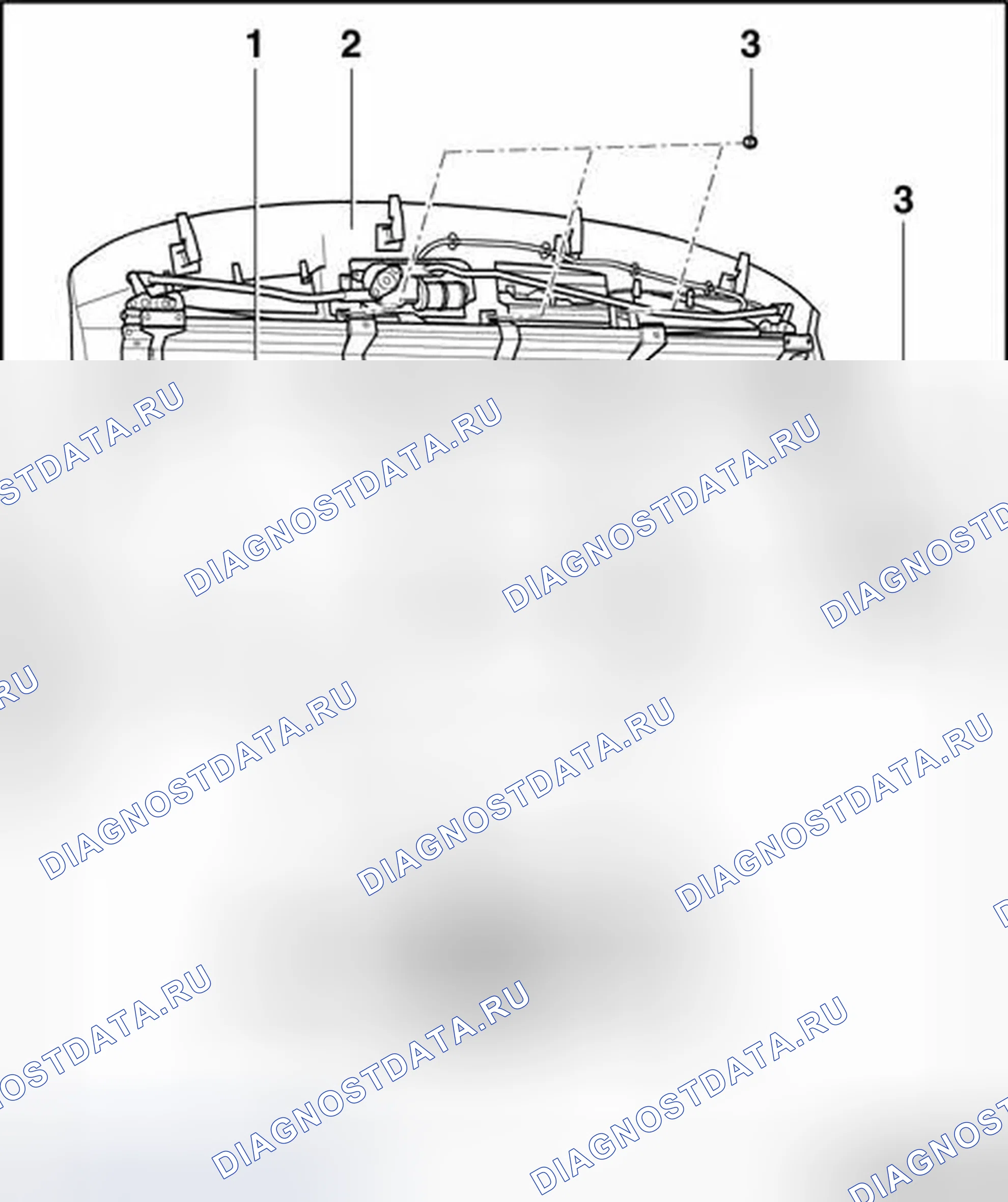 Рис. 349: Задняя оконная штора питание Sun, снятие и установка. Audi S8 D3 рестайлинг