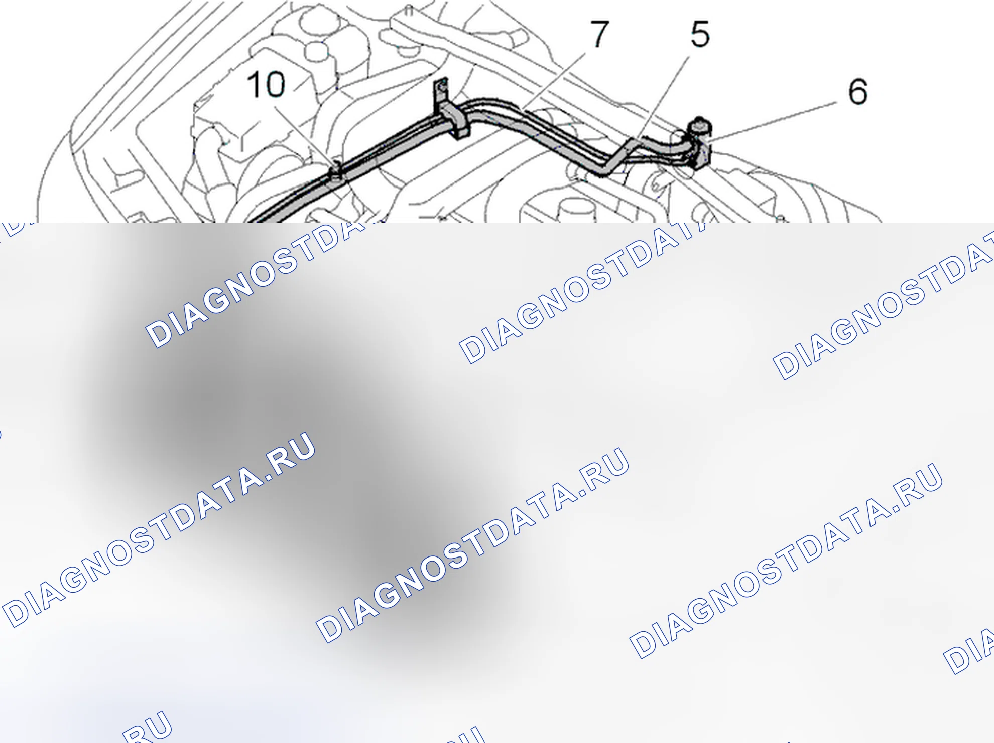 Рис. 19: Моторный отсек. Volvo V70 II