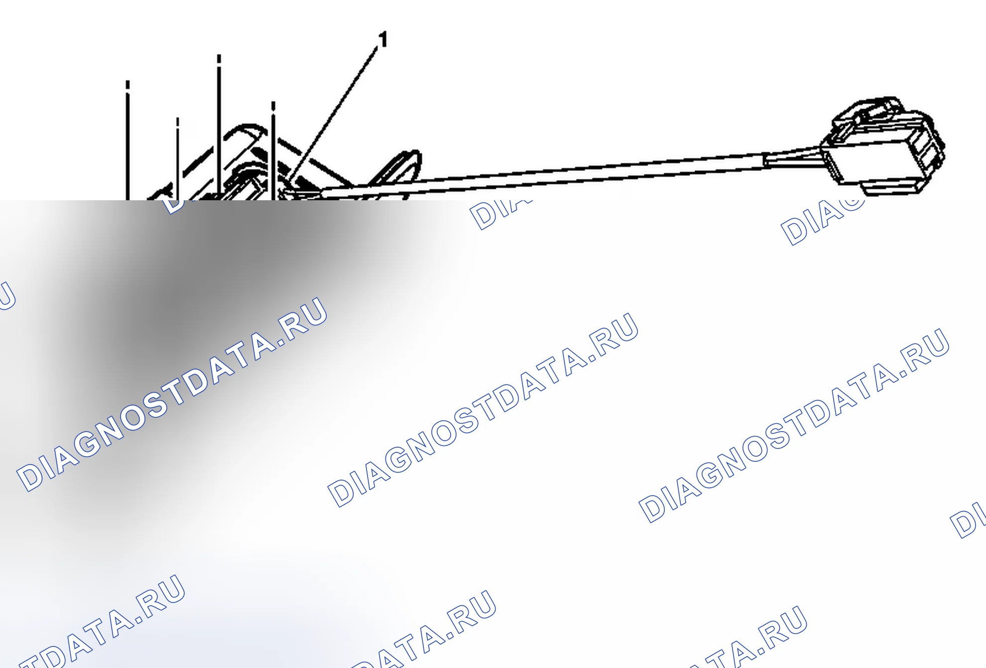 Рис. 42: Замена разъединителя дверь багажника. GMC Acadia I рестайлинг