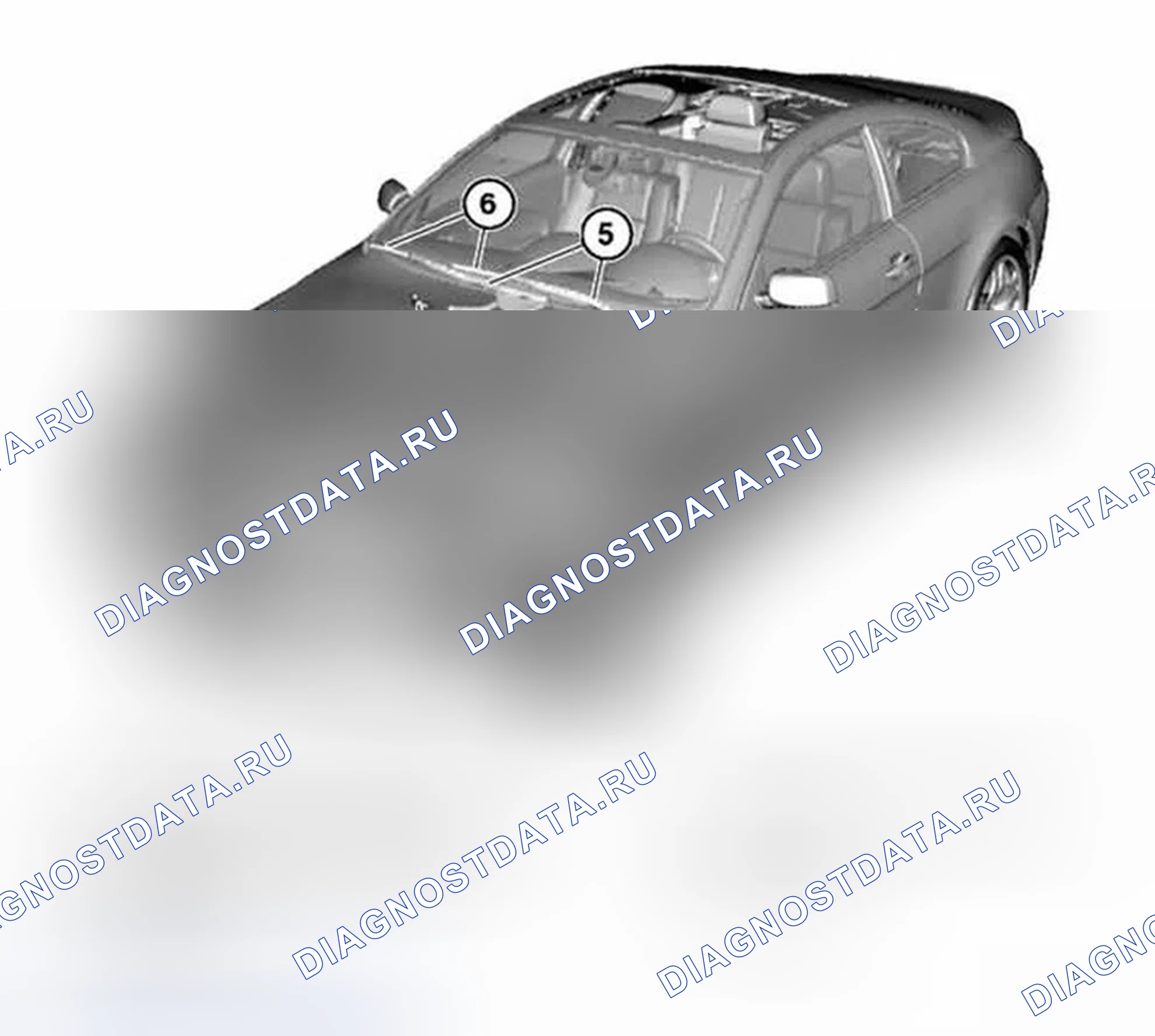 Рис. 255: 61 61... Обзор систем стеклоочистителей. BMW M6 E63/E64