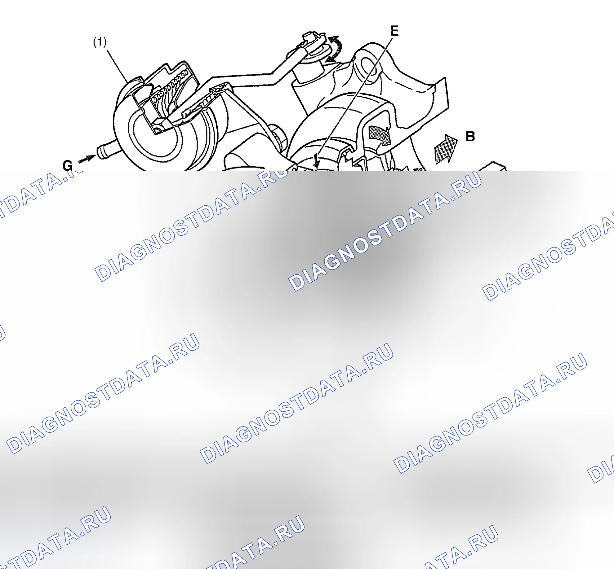 Рис. 8: Турбокомпрессор. Subaru Impreza WRX GD/GG рестайлинг