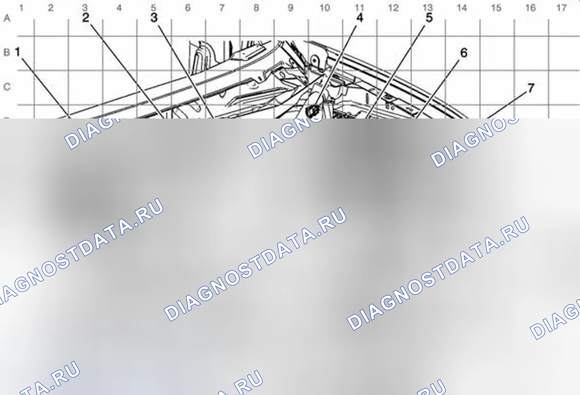 Рис. 129: Схема прокладки кабелей двигателя (Lgh). GMC RV Cutaway G3500 