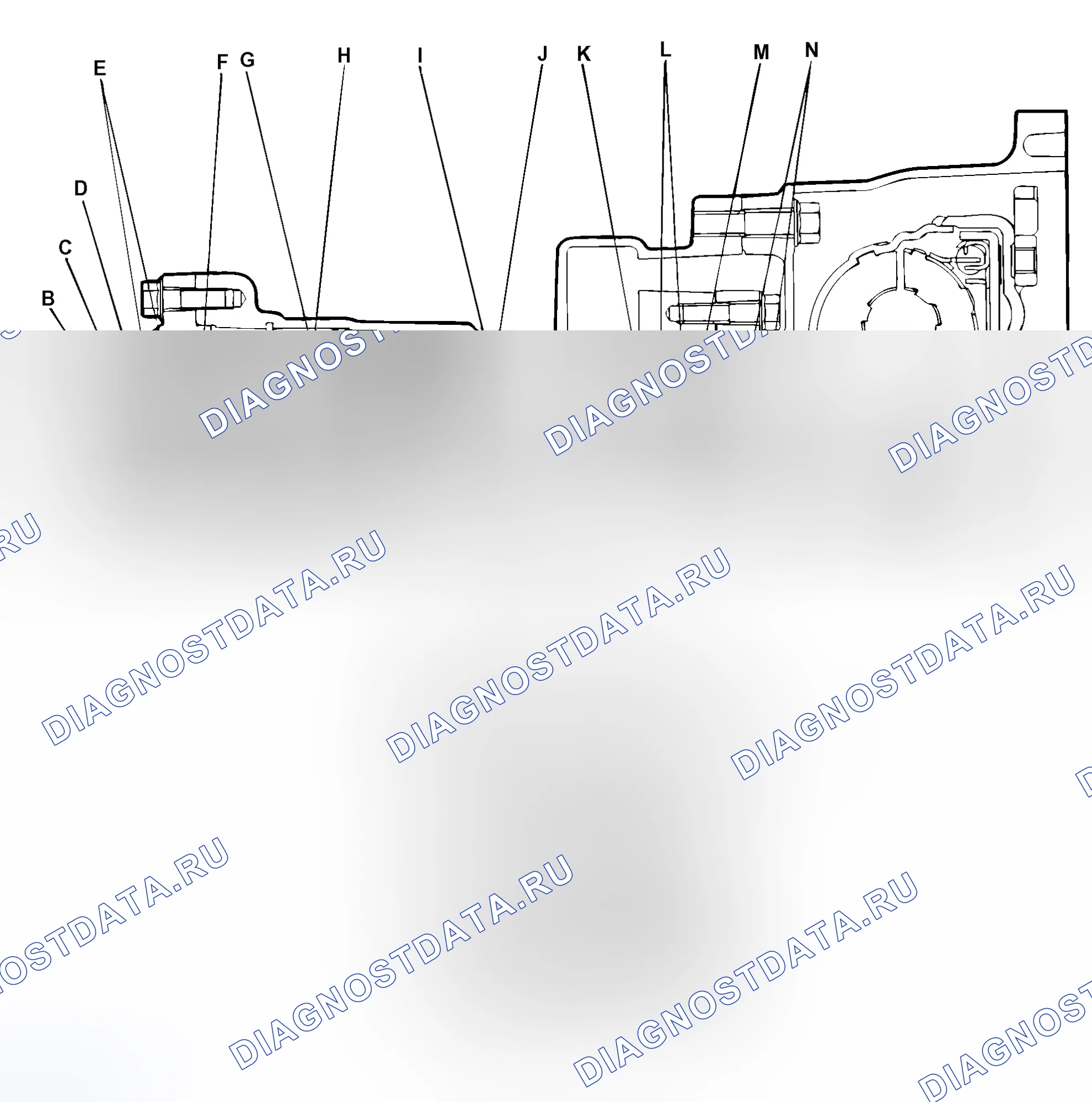 Рис. 641: СХЕМА МАСЛЯНОГО УПЛОТНЕНИЯ. Mitsubishi Outlander I