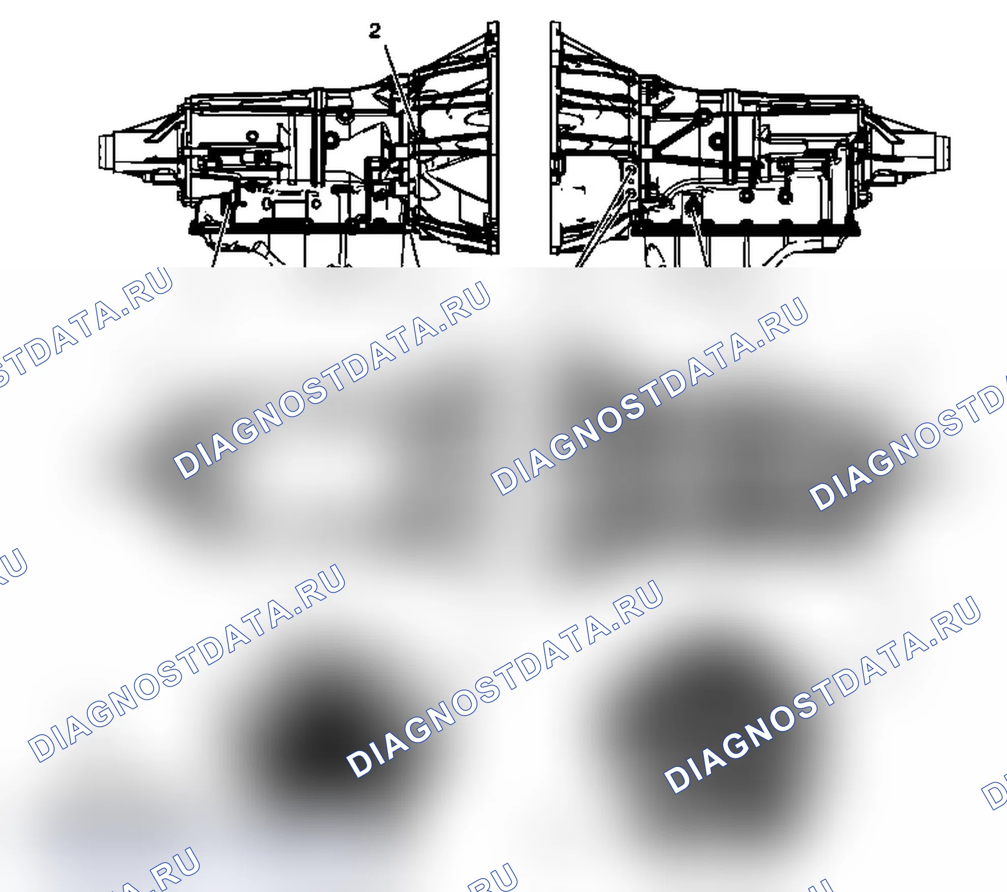 Рис. 93: Точки контроля утечек. Chevrolet Express G1500 
