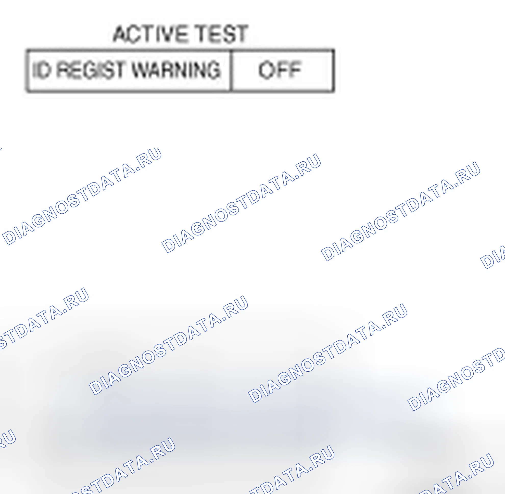 Рис. 48: Предупреждение ID Regist. Infiniti FX45 I рестайлинг