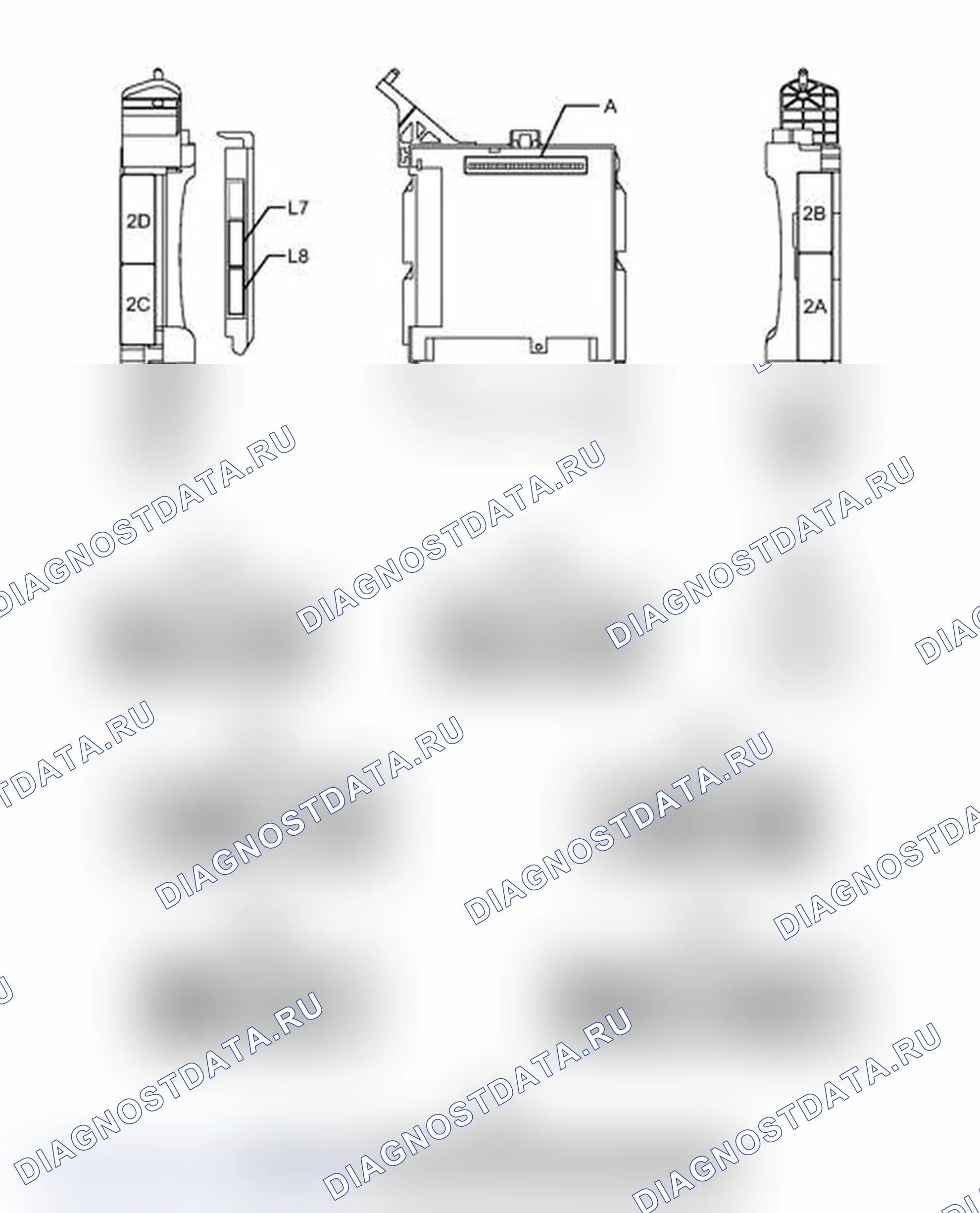 Рис. 389: КЛЕММЫ ЭБУ. Toyota Prius PHV pre-III