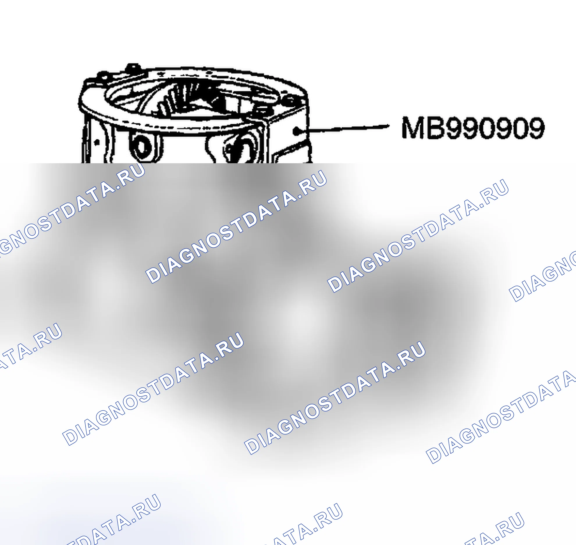 Рис. 185: < < A > > ОСМОТР ПЕРЕД РАЗБОРКОЙ. Mitsubishi Montero III