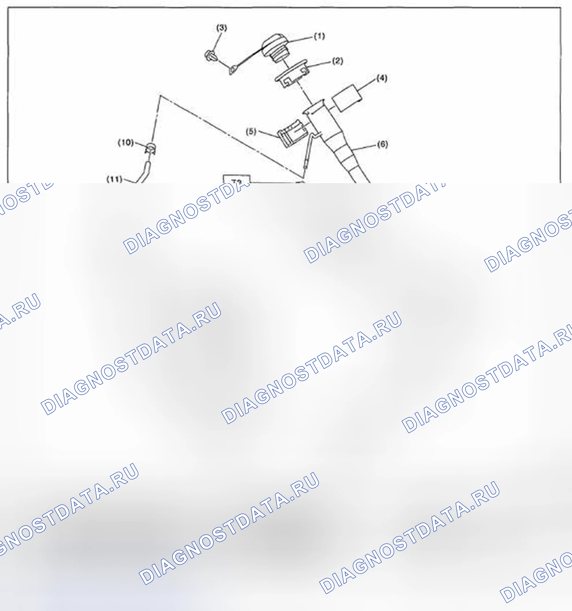 Рис. 389: ТОПЛИВОЗАПРАВОЧНАЯ ТРУБА. Subaru Legacy BM/BR