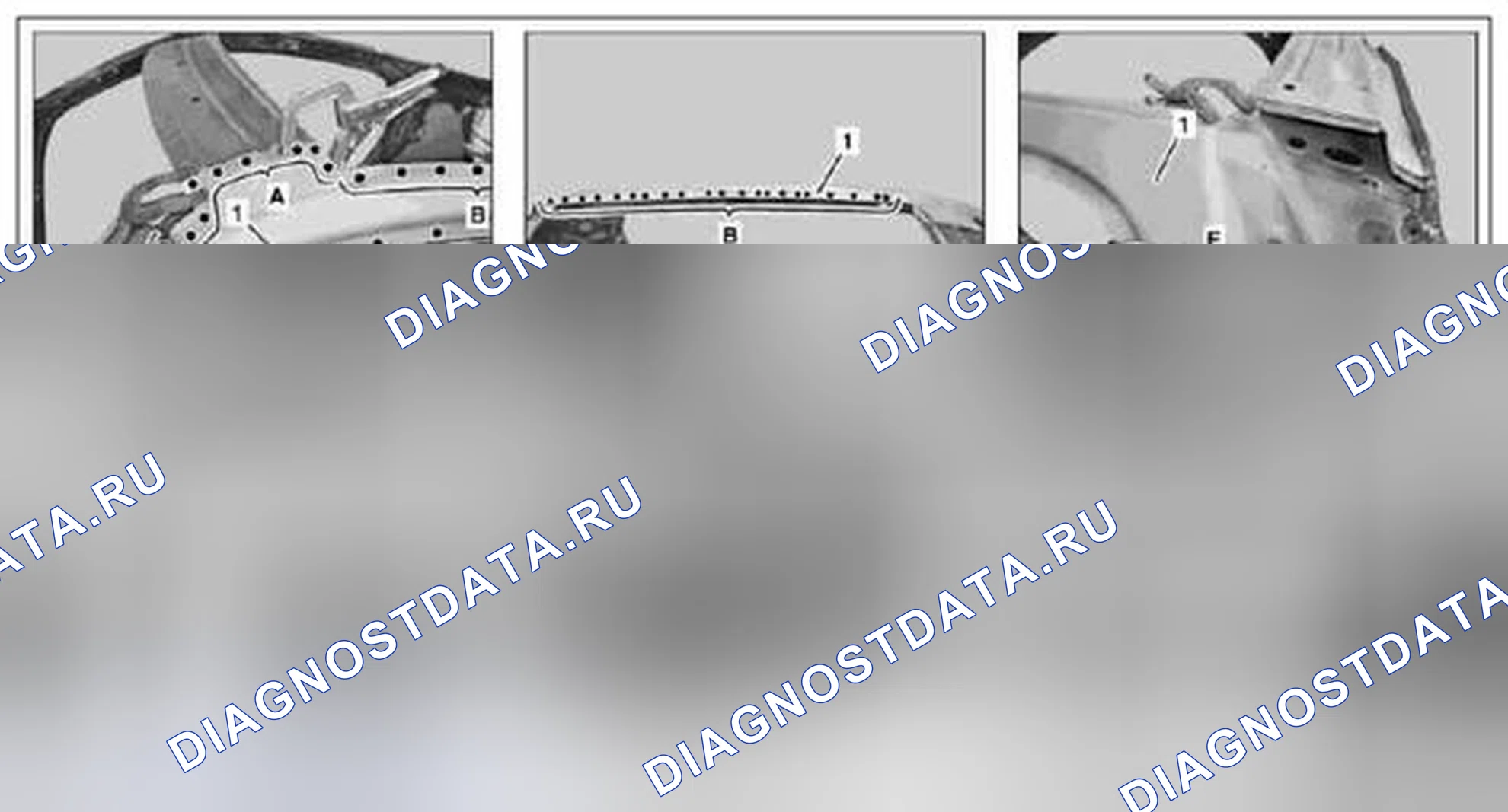 Рис. 365: Монтаж армирования каркаса боковой кровли и сварка внахлест - AR65.20-P-1210-04MCC. Kia Soul I