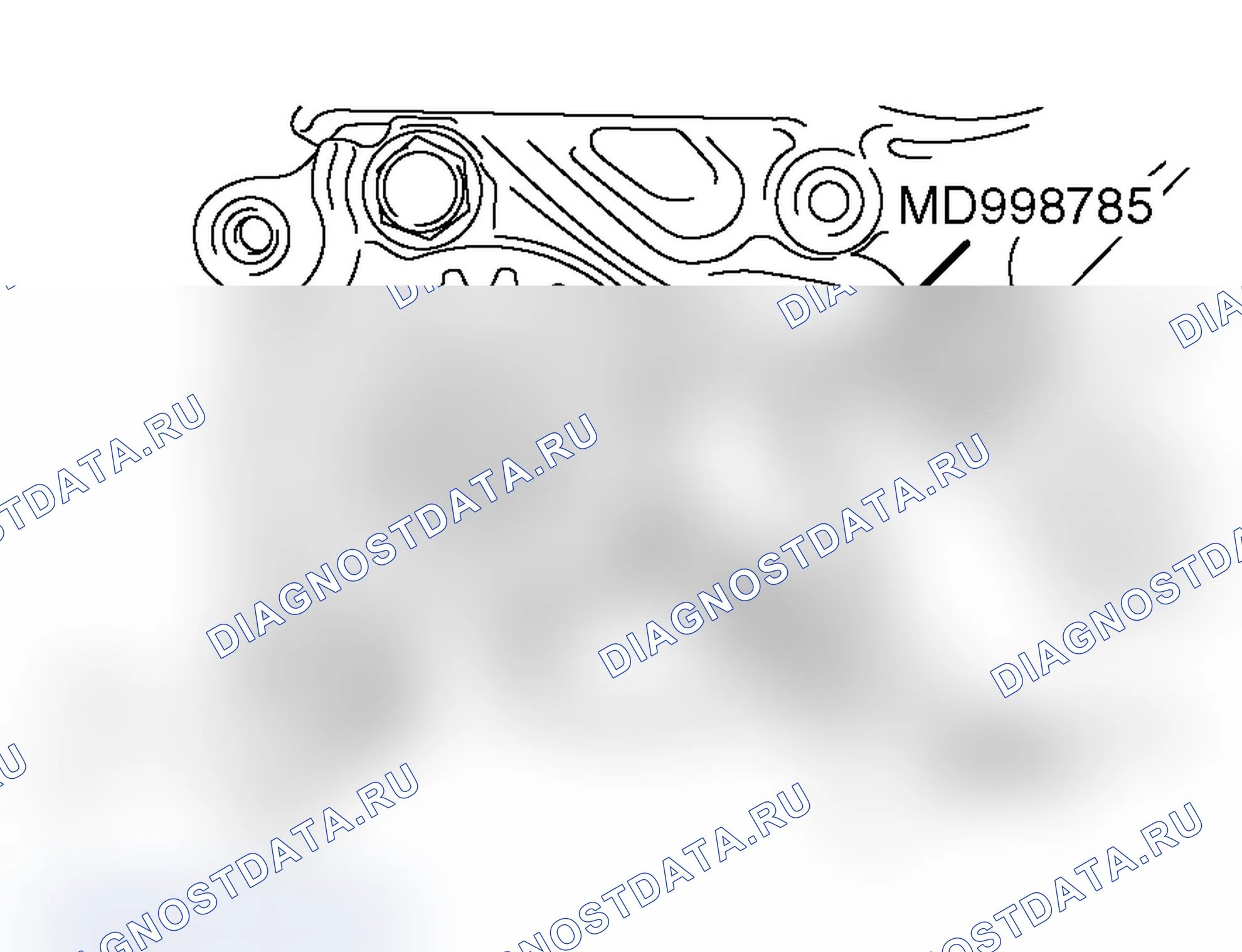Рис. 390: <<F>> СНЯТИЕ ЗВЕЗДОЧКИ ВАЛА ПРОТИВОВЕСА. Mitsubishi Lancer Evolution IX