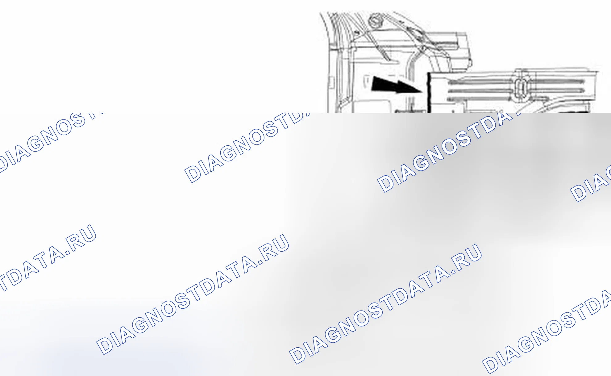 Рис. 49: Армирование стойки A / внутреннего крыла. Ford Mustang V рестайлинг 2