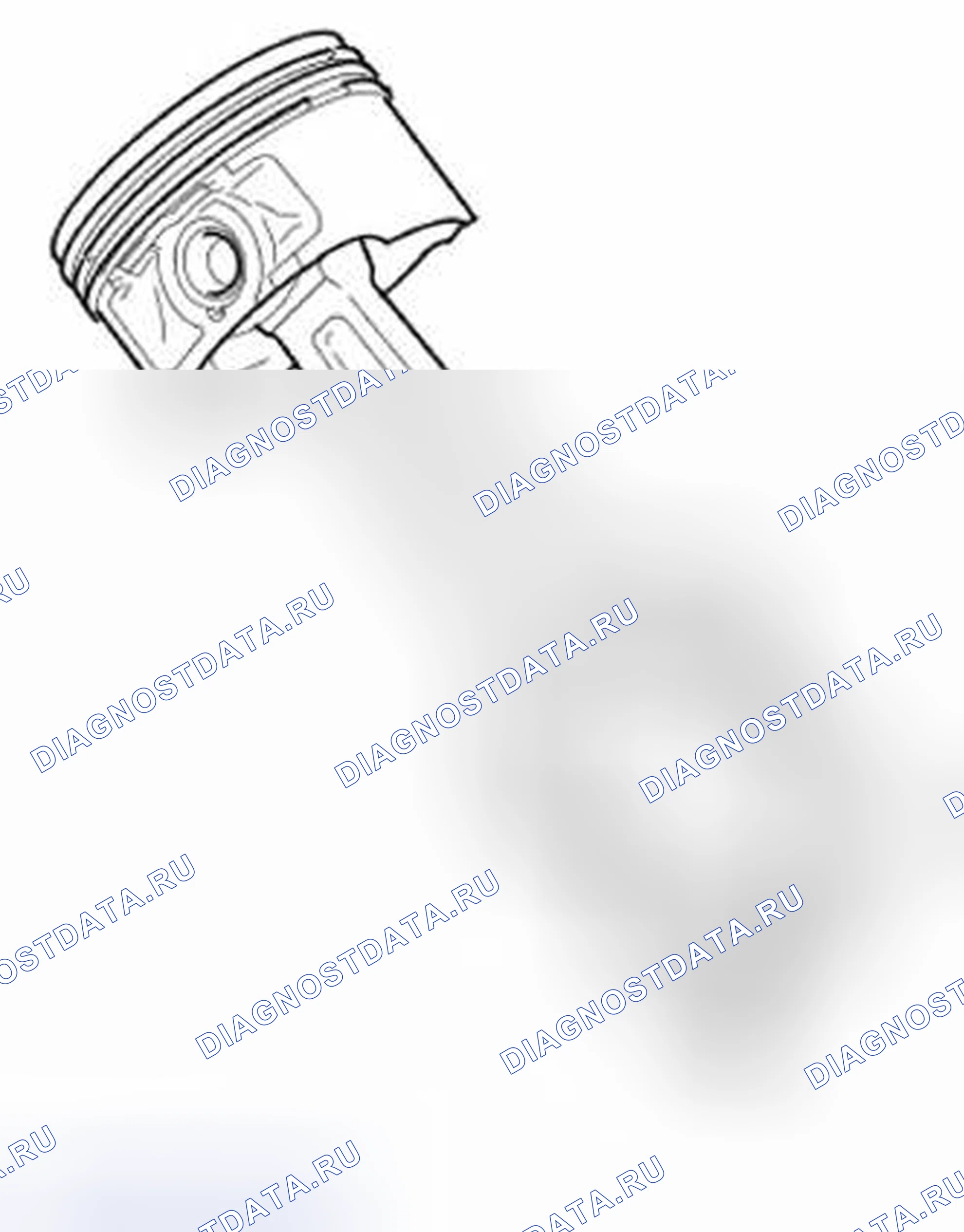 Рис. 104: Шатуны и поршни. Land Rover Range Rover Sport I