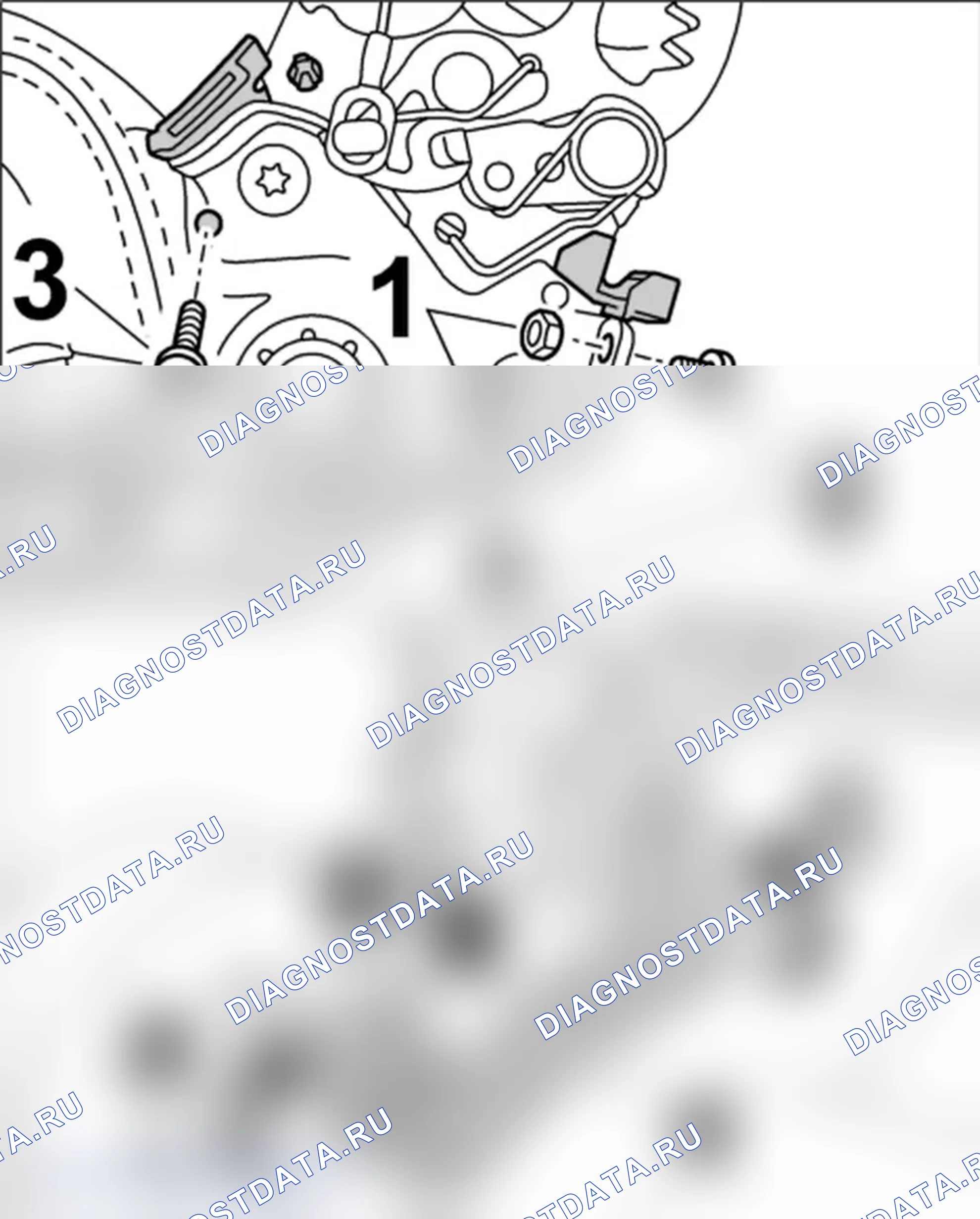 Рис. 91: Установка крышки для внутренней спинки. Porsche 911 GT3 997