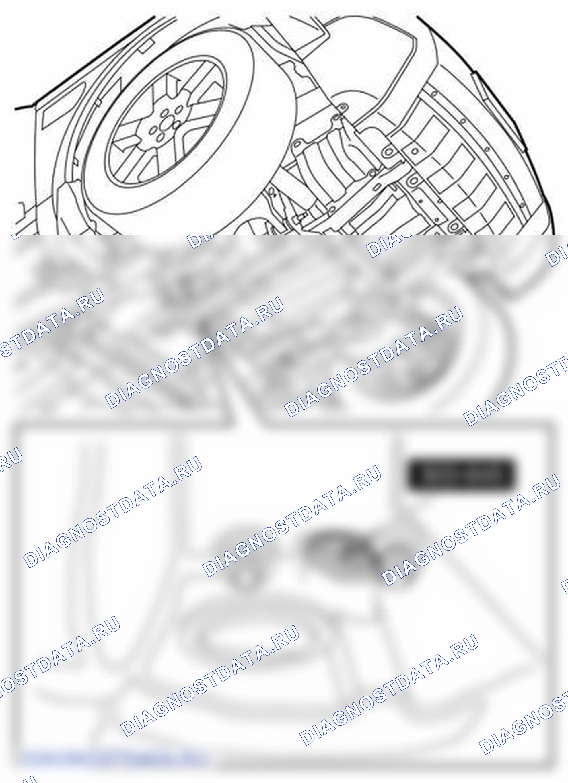Рис. 146: ДЕМОНТАЖ. Land Rover Range Rover L322