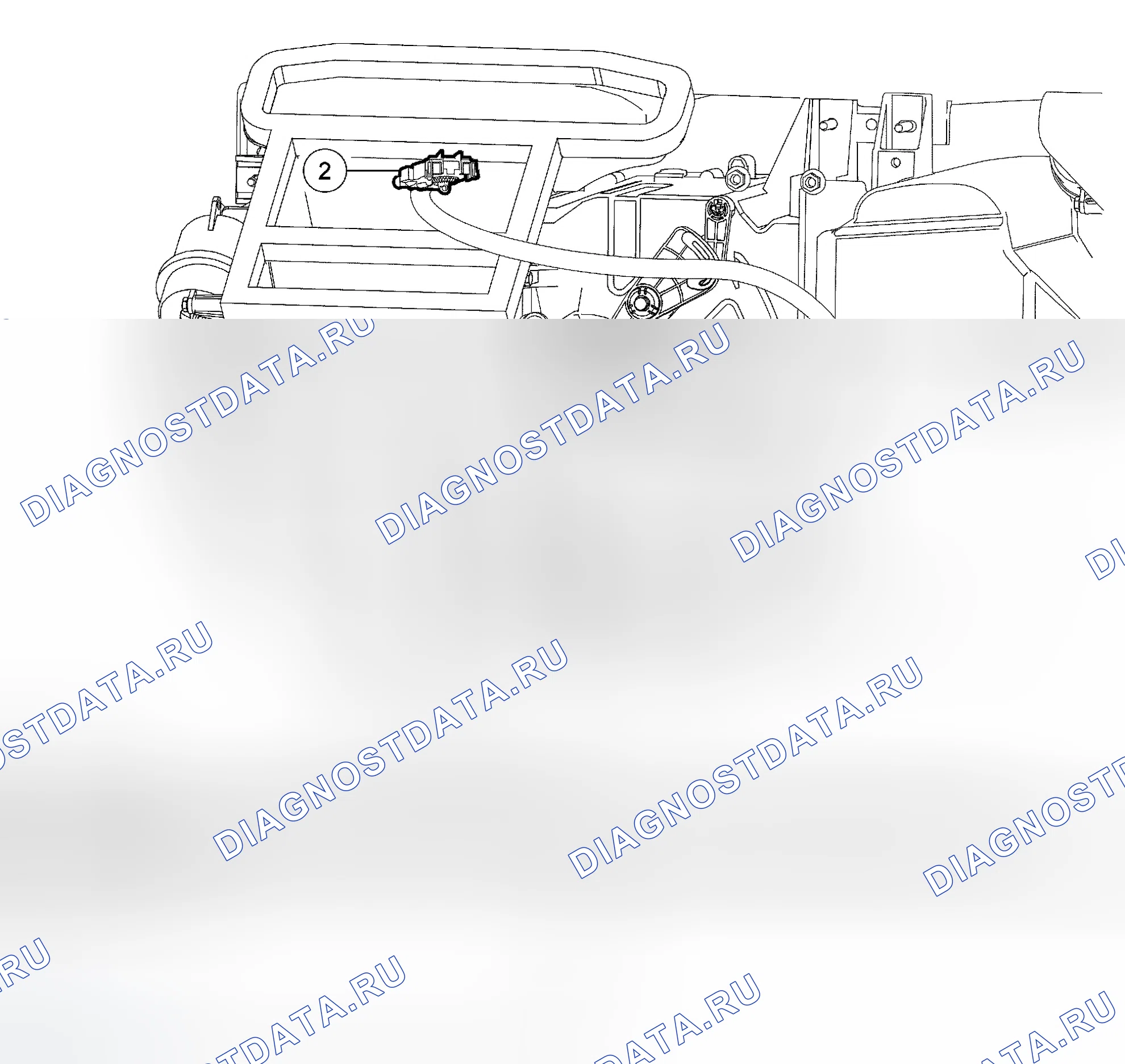 Рис. 5: Привод двери для смешивания температуры. Ford Escape I рестайлинг