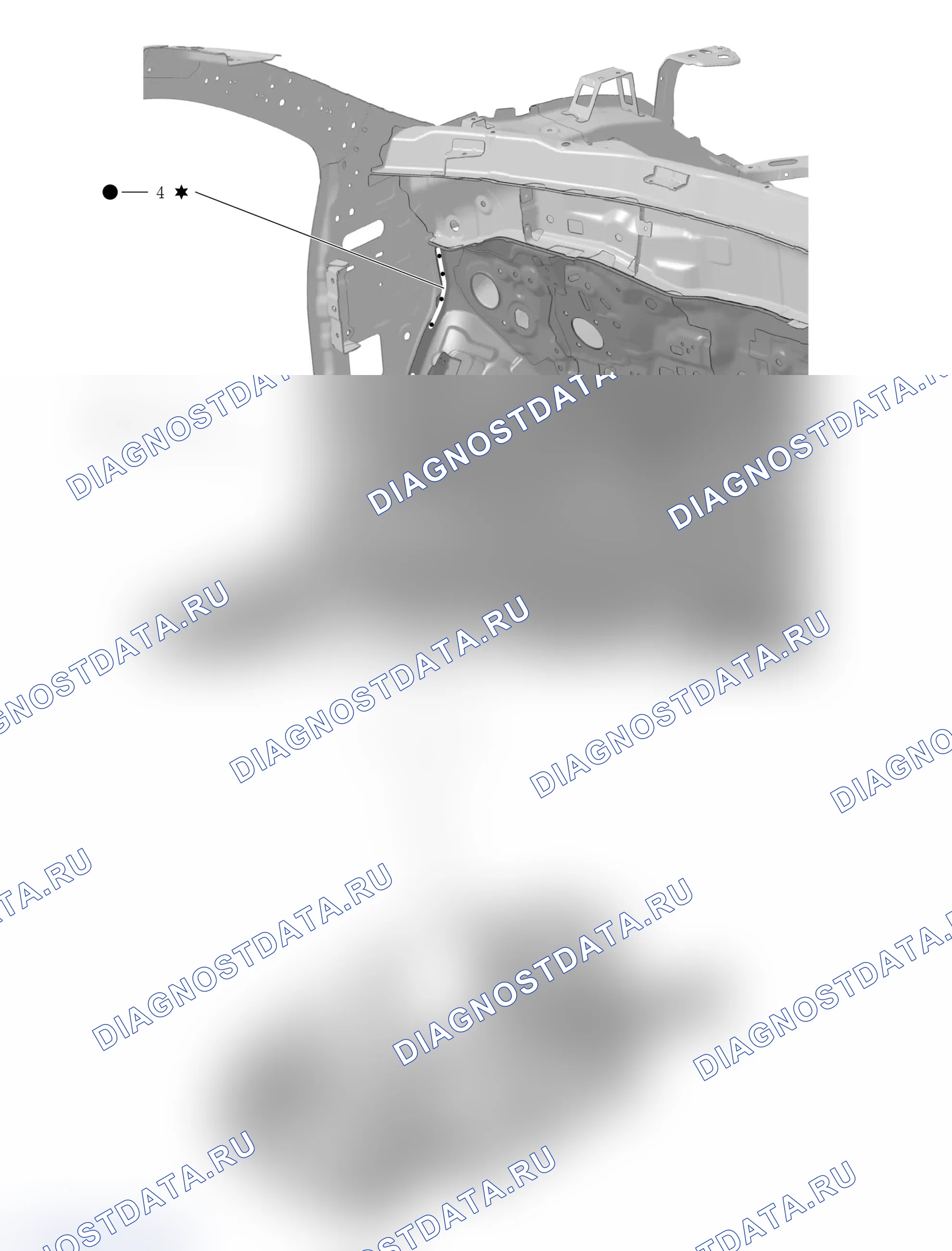 Узел переднего ограждения — Haval H6. Haval H6 III