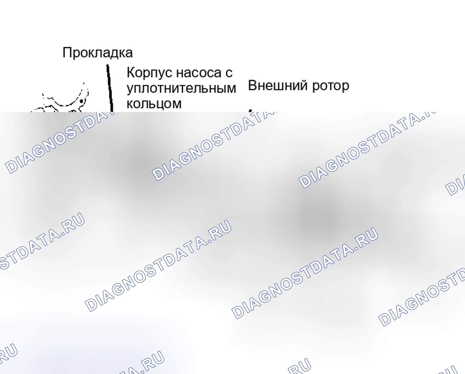 Рис. 11: Вид в разобранном виде узла масляного насоса 1.8L. Honda Accord II