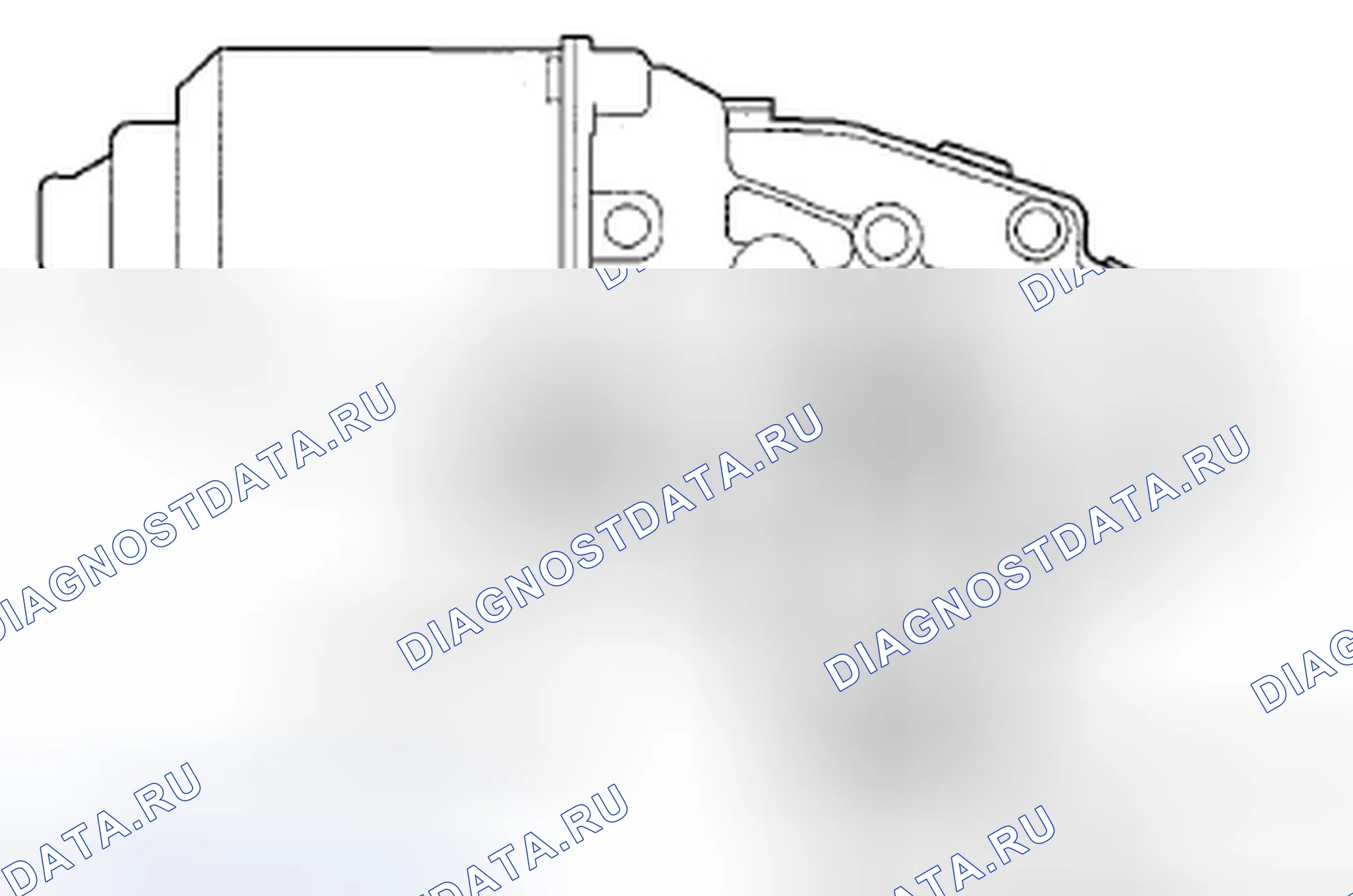 Рис. 32: Установка двигателя стеклоочистителя. Acura ZDX I