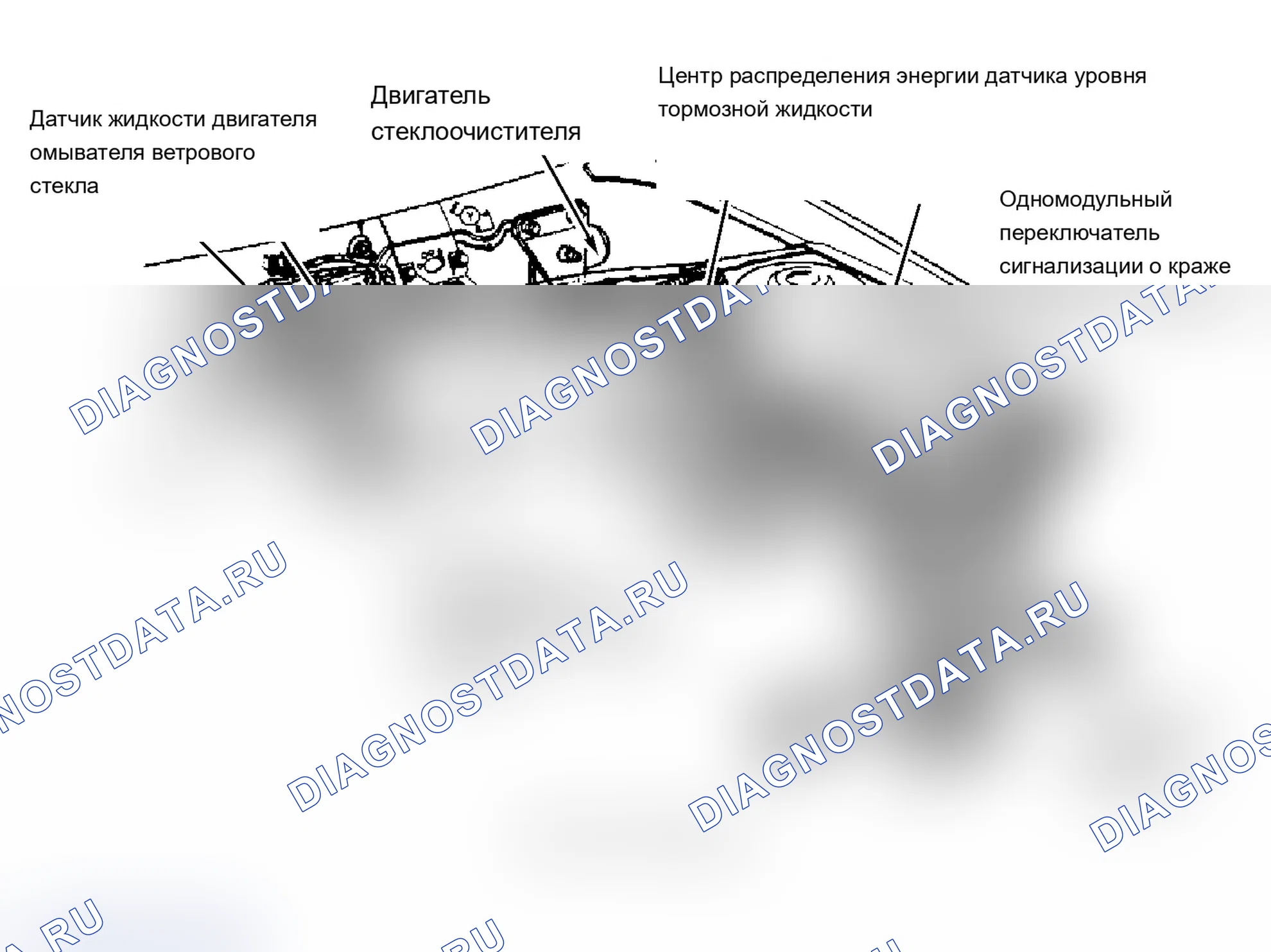 Рис. 6: Расположение компонентов (6 из 17). Dodge Dynasty I