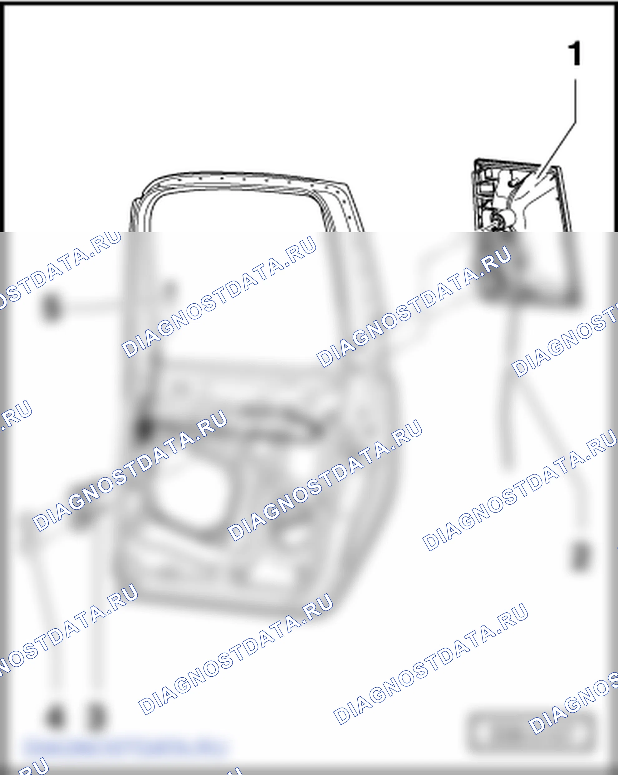 Задняя дверь. Skoda Roomster I