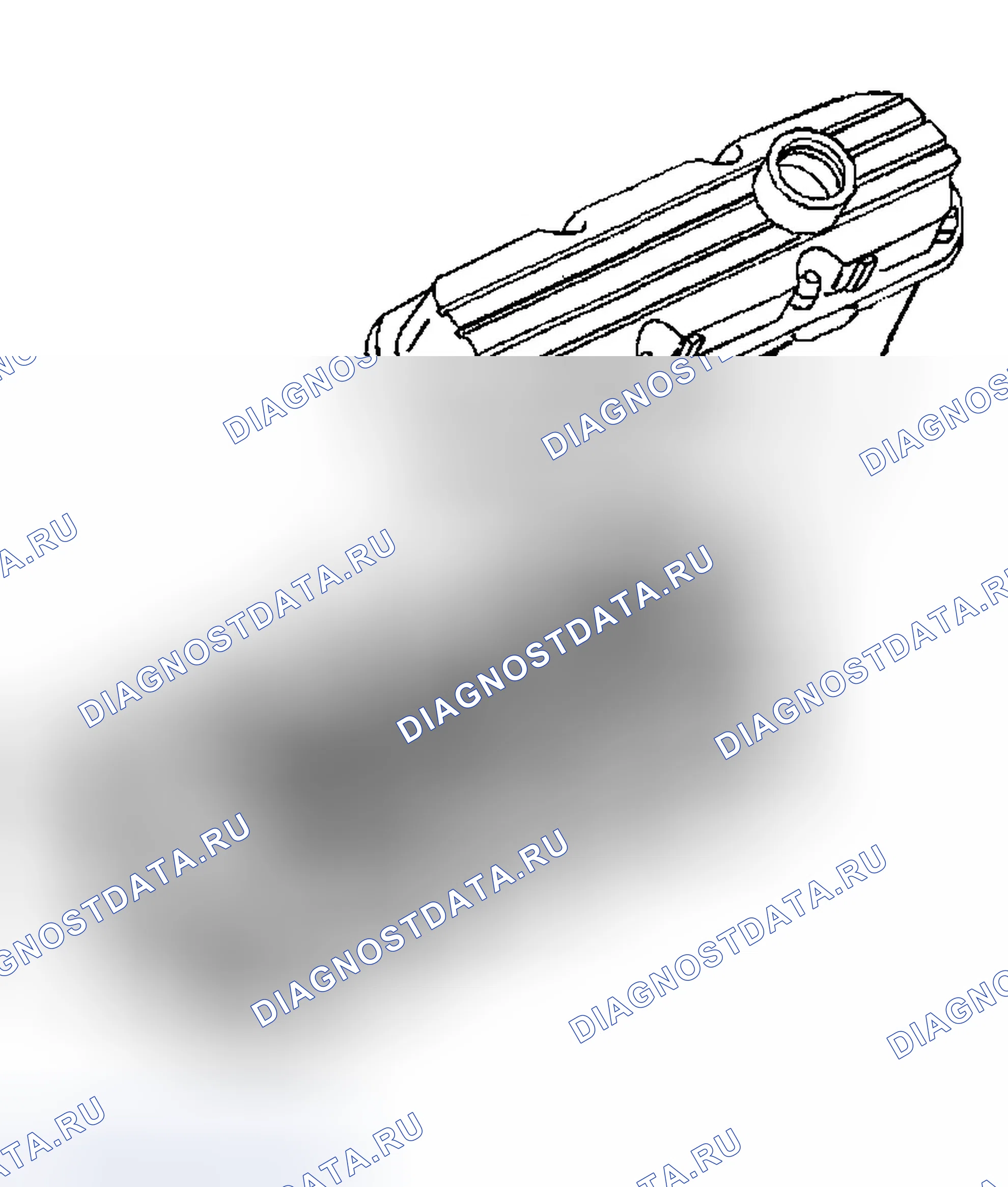 Рис. 203: Снятие крышки коромысла клапана - слева. Buick LeSabre VIII