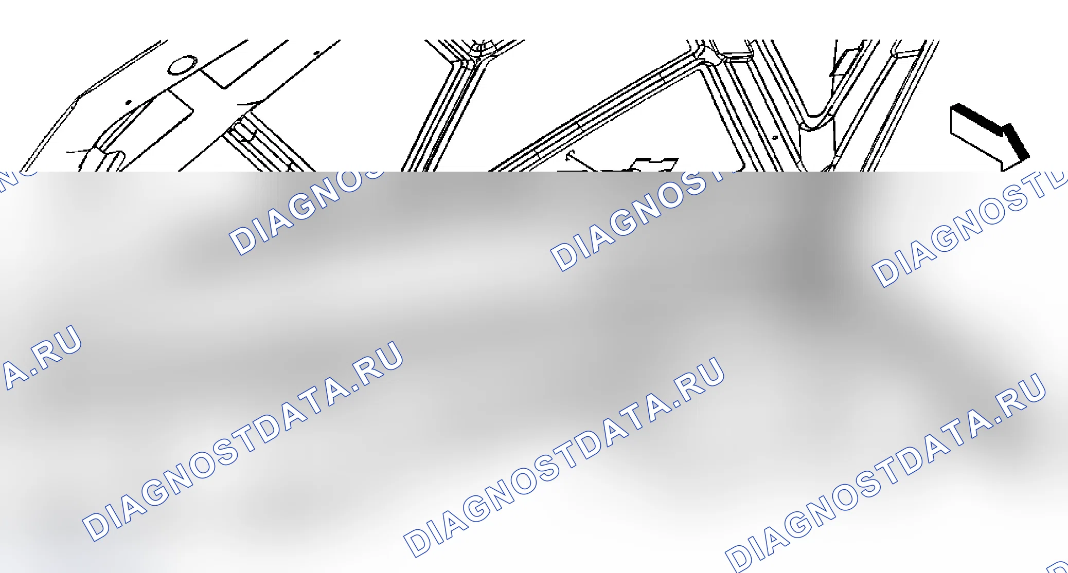 Рис. 4: Замена шланга омывателя ветрового стекла. Pontiac G6 I final