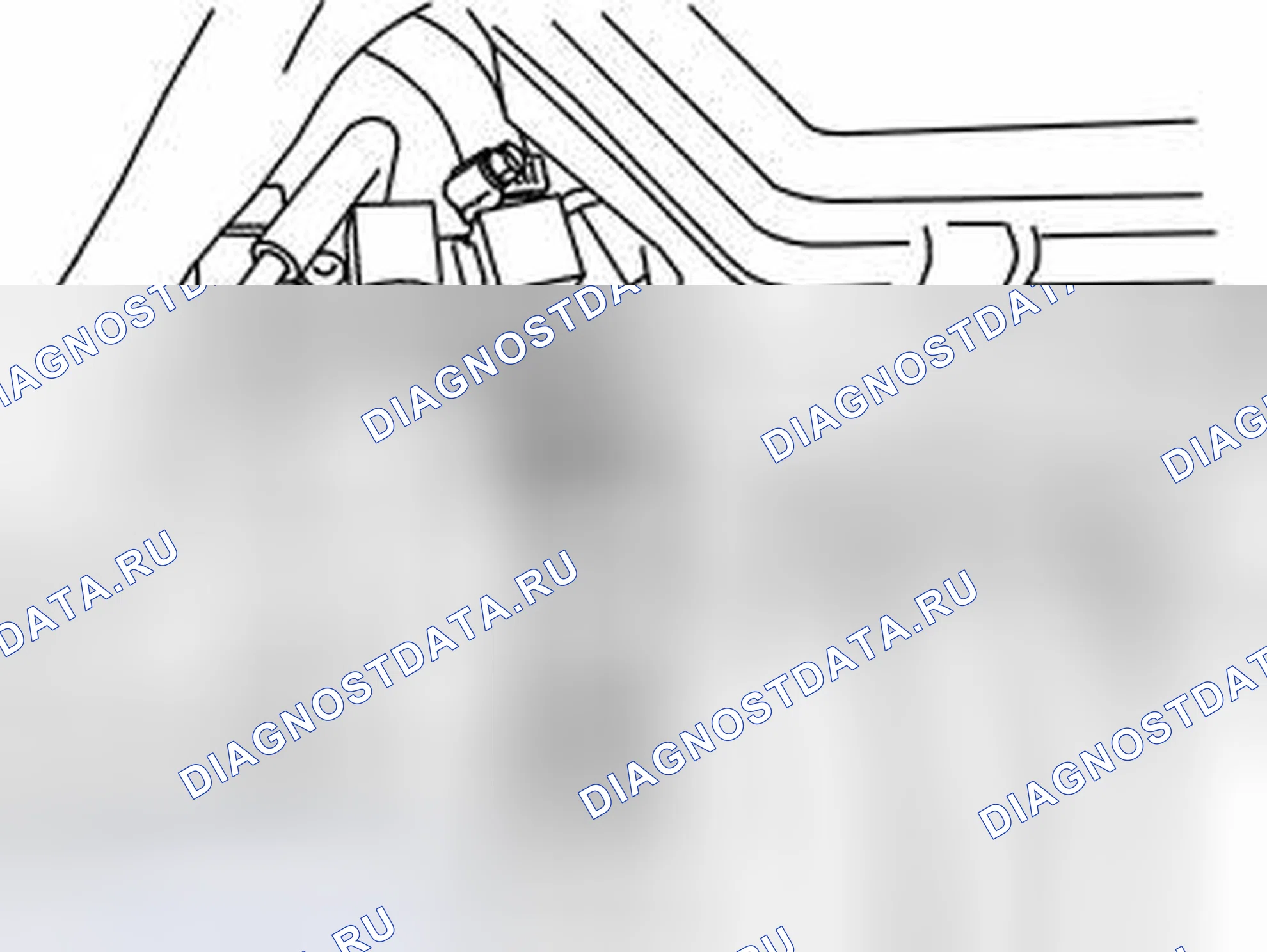 Рис. 943: Двигатель без работы на газе. Volvo S80 I