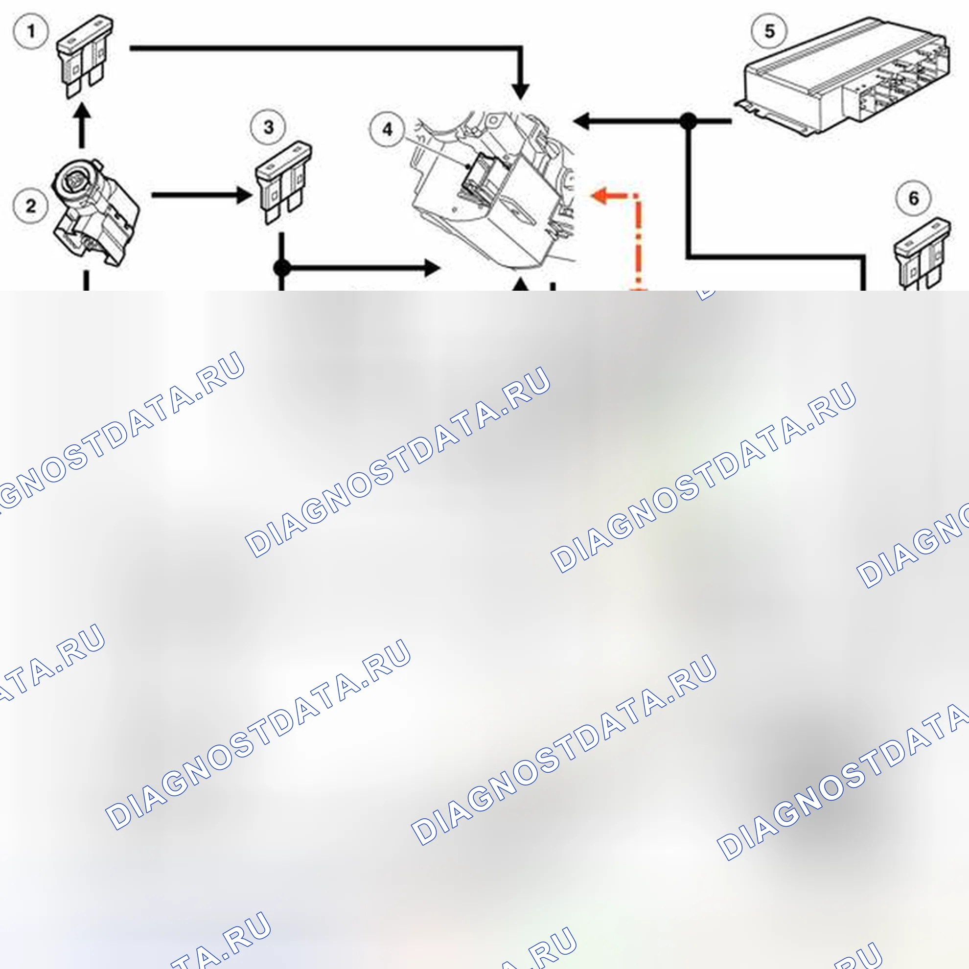 Рис. 40: СХЕМА УПРАВЛЕНИЯ. Land Rover Range Rover L322
