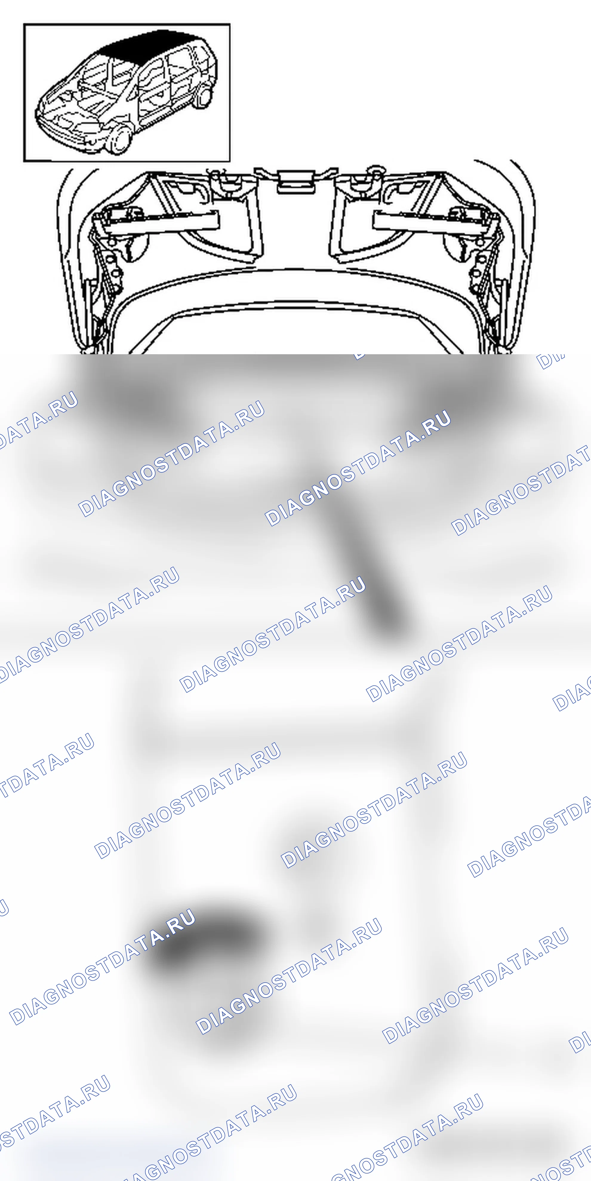 Замена гидравлического цилиндра задней шляпной полки - L67. Opel Astra H