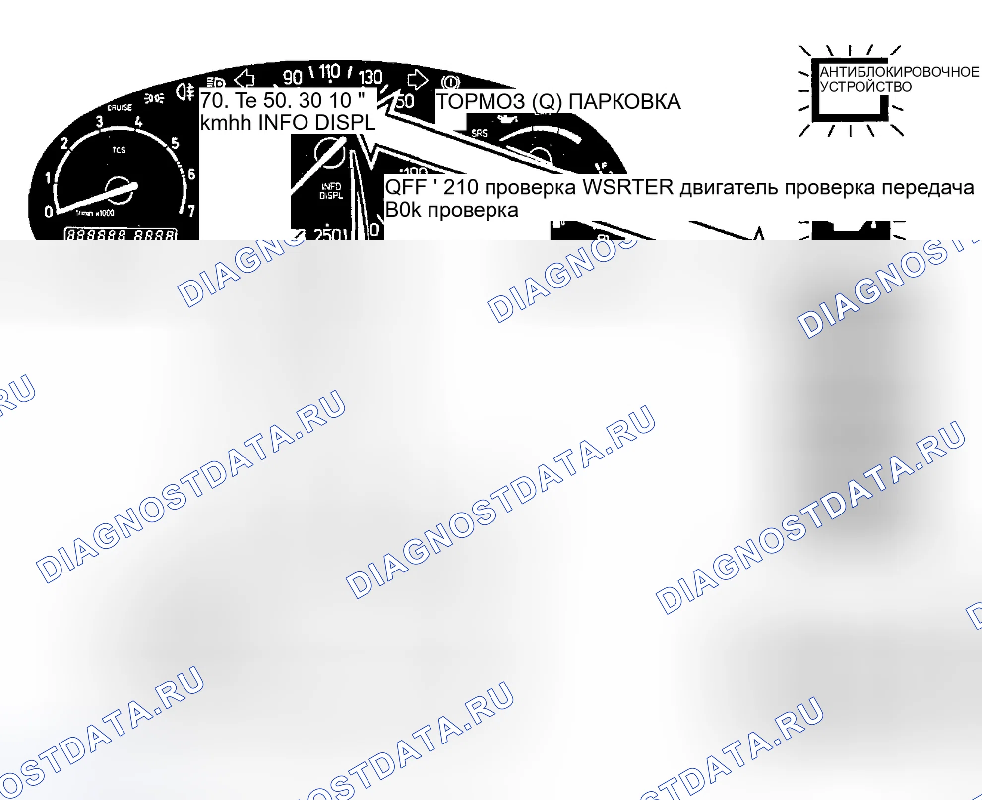 Рис. 135: Индикаторная лампа INFO DISPL. Kia Picanto I