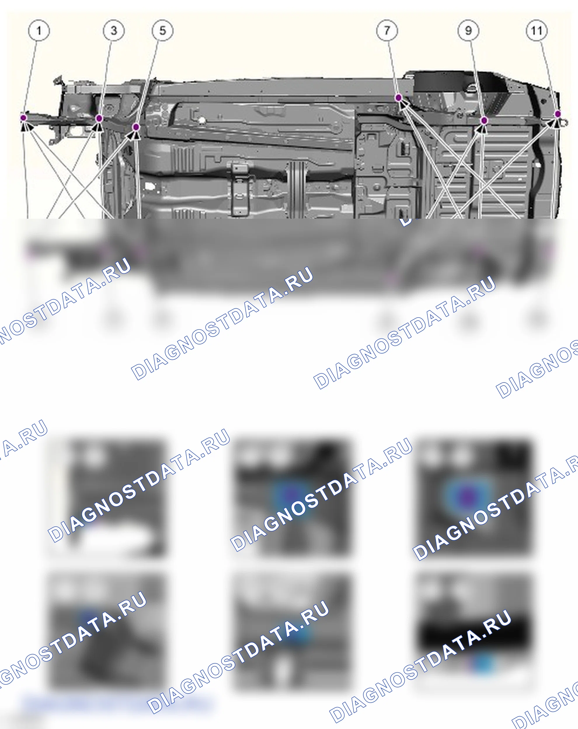 Как проверить подкузовные зазоры. Ford Tourneo Courier I