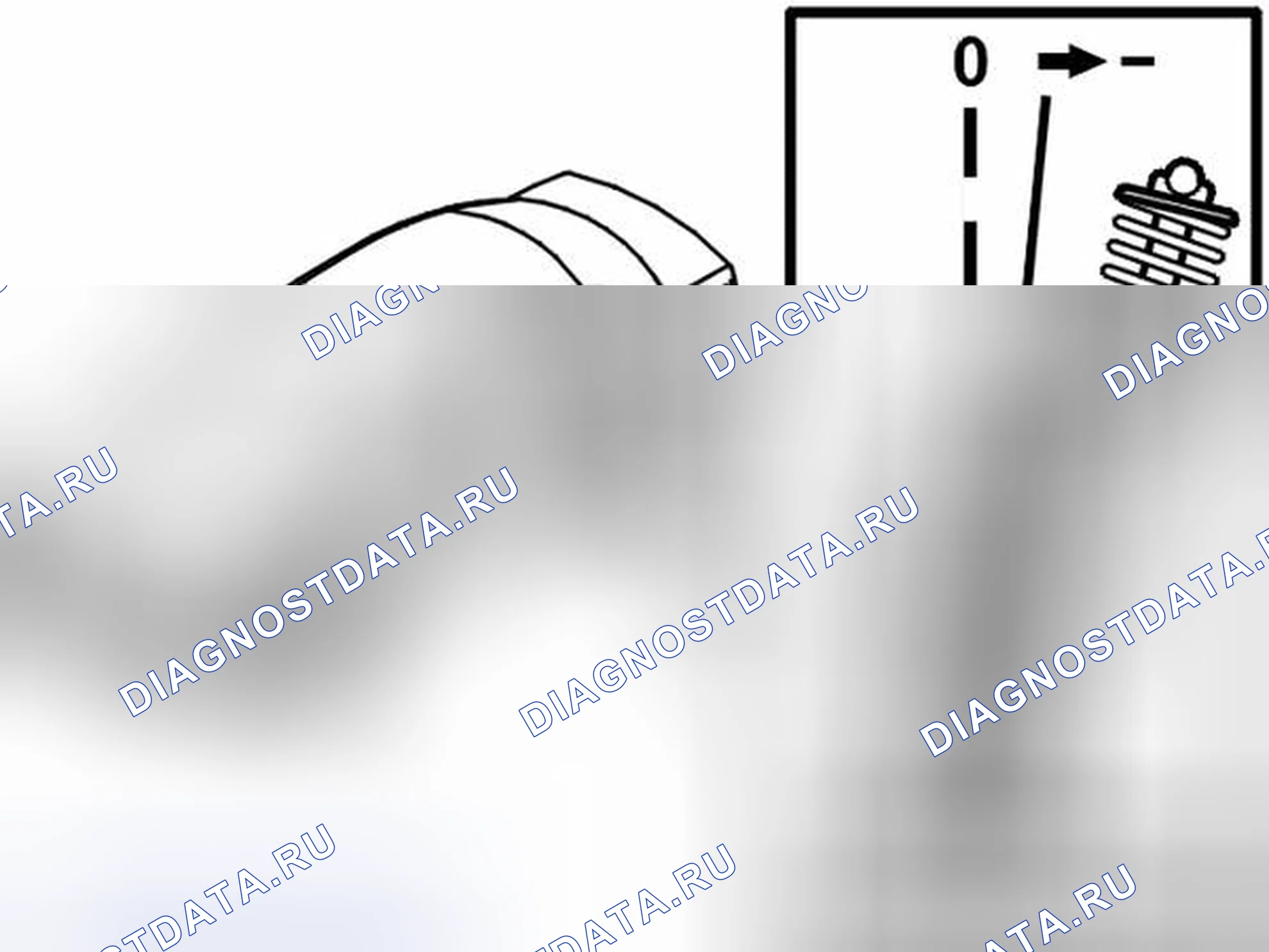 Рис. 5: Проверка угла развала цилиндров, задний. Volvo S40 I рестайлинг