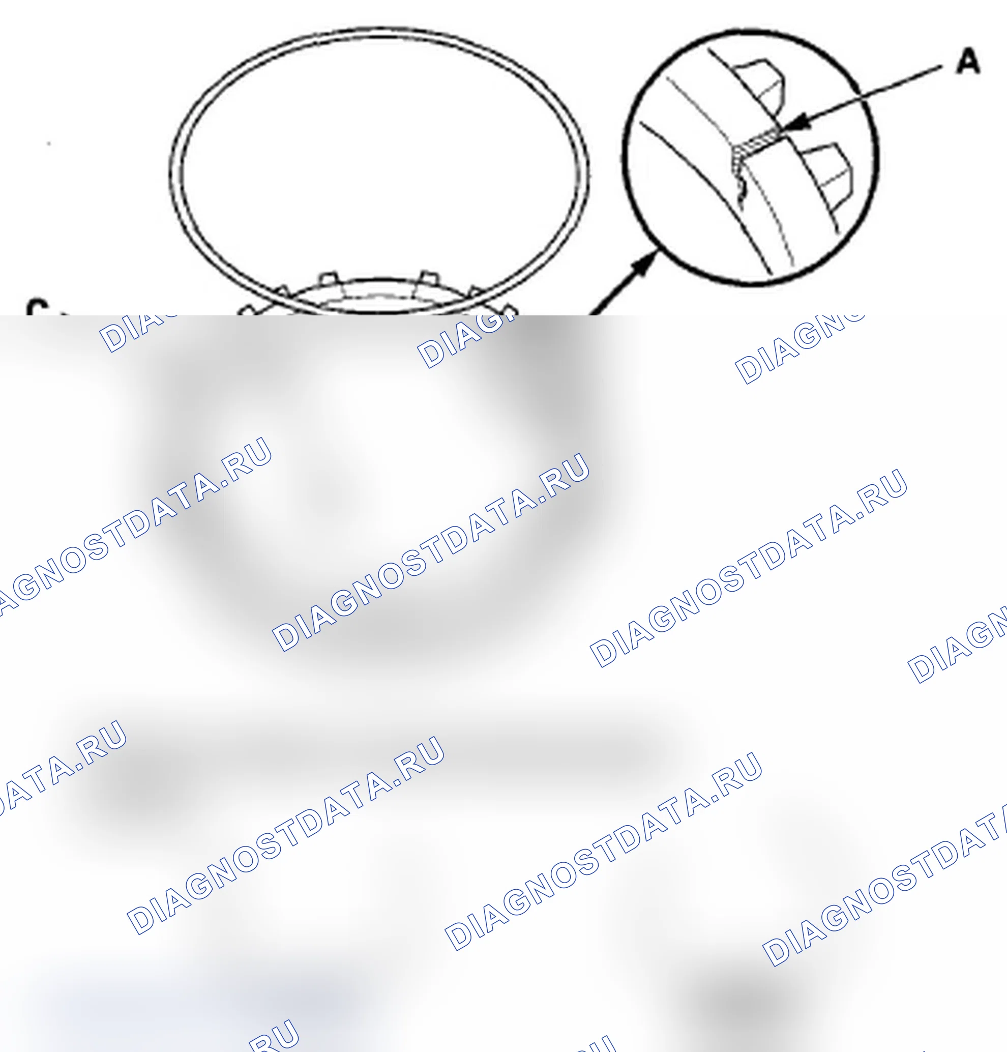 Рис. 210: Проверка колец и зубчатых колес Synchro. Acura TL IV
