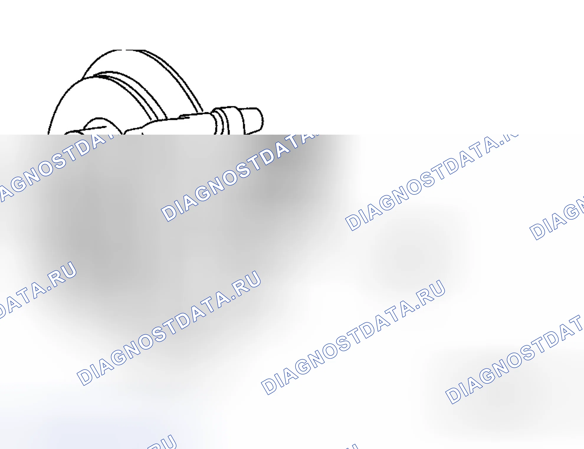 Рис. 23: Проверка толщины дисковой колодки. Mazda 5 I