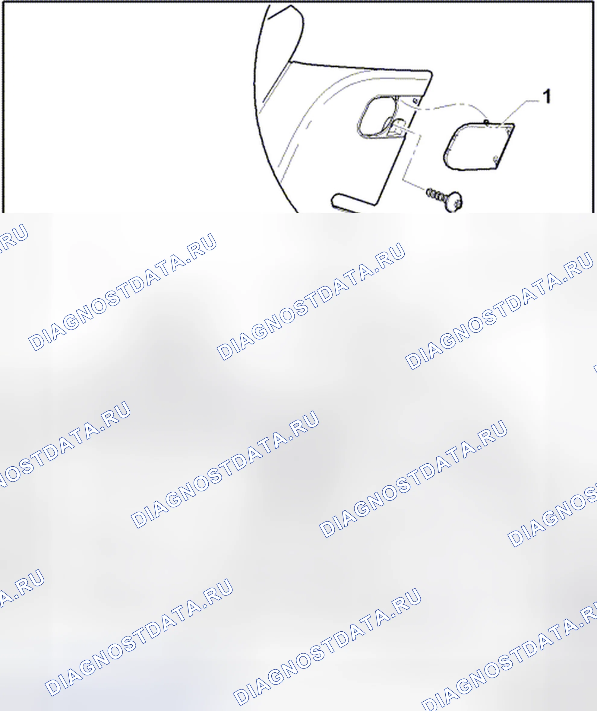Рис. 54: БОКОВАЯ облицовка, 2-ДВЕРНАЯ. Volkswagen Golf Mk7