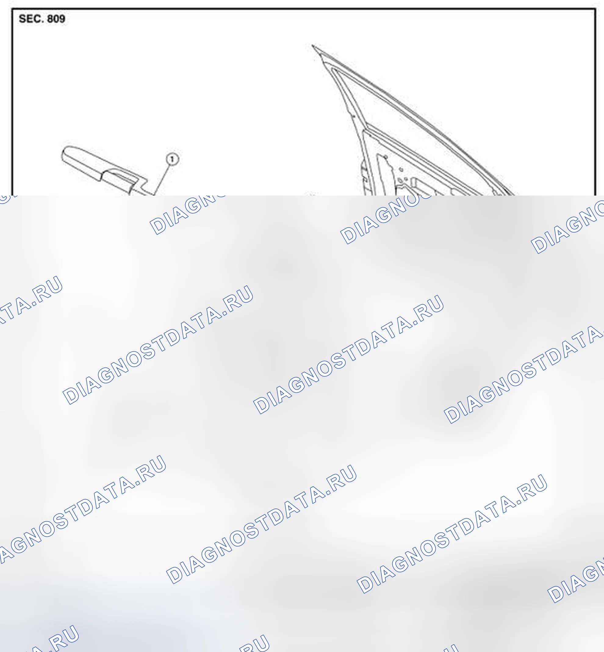Рис. 84: ПЕРЕДНЯЯ ДВЕРЬ. Honda N-VAN I