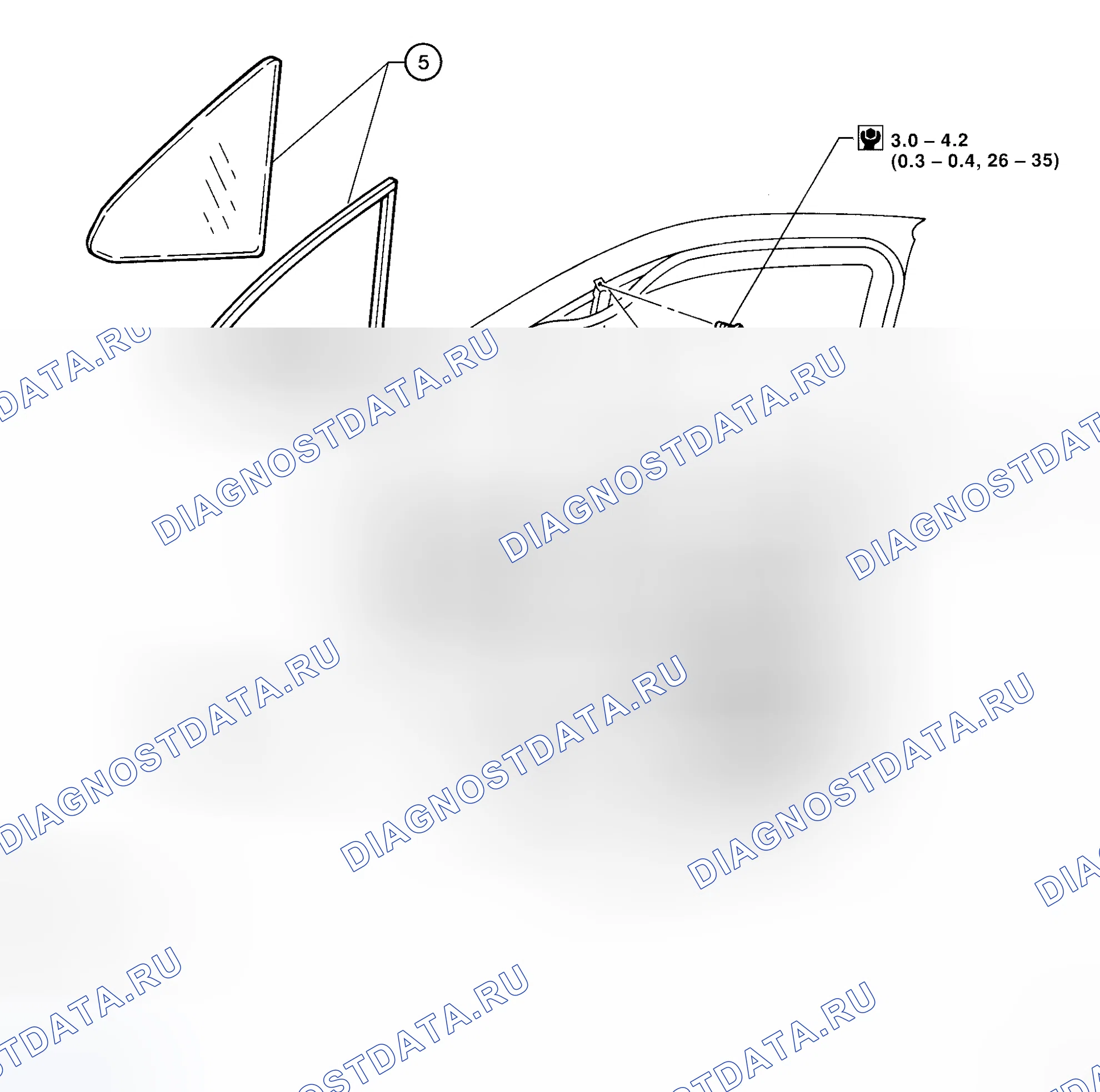Рис. 17: ОКНО ЧЕТВЕРТИ. Honda Stepwgn I