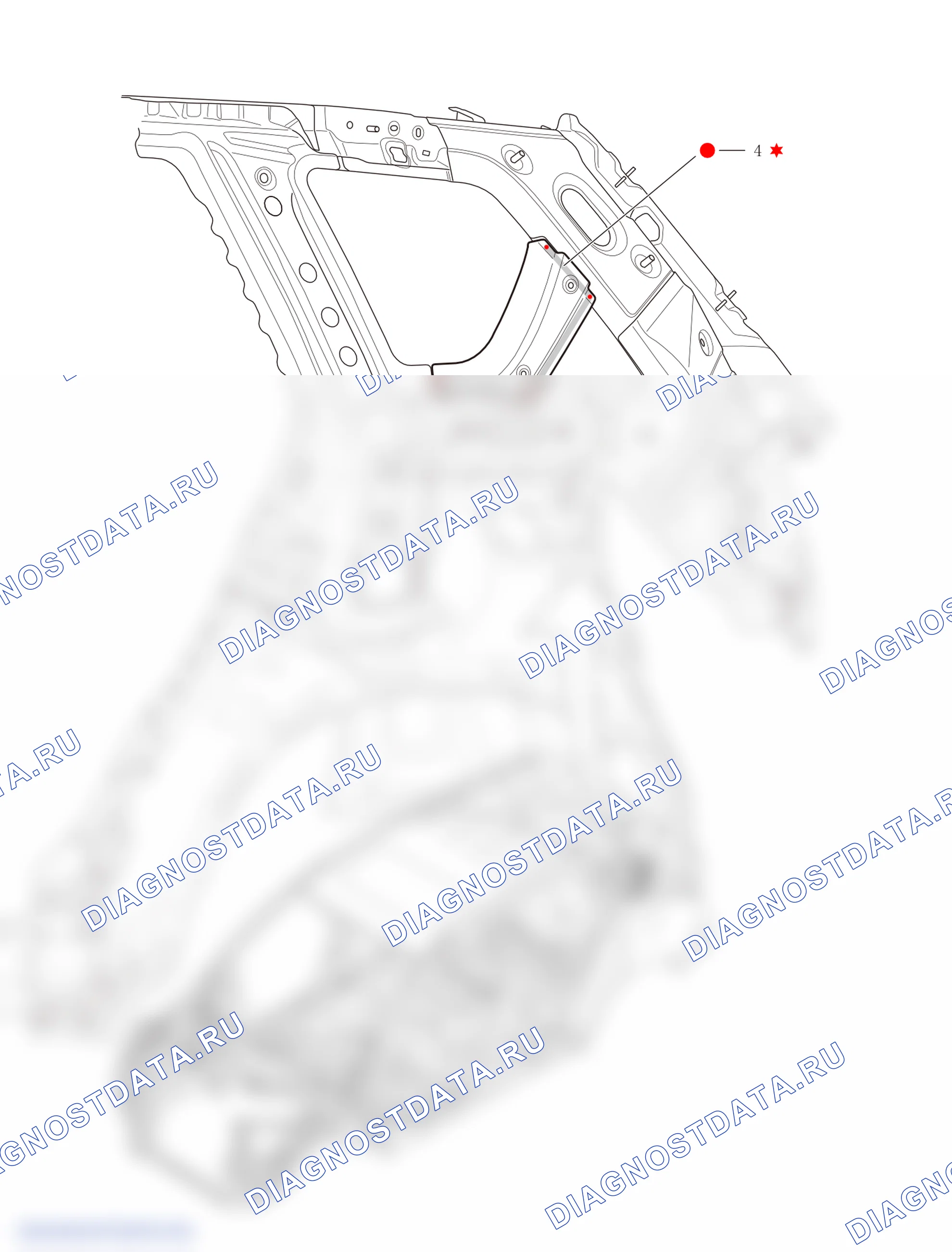 Арматурный блок боковых оконных стекол — Haval H6. Haval H6 III
