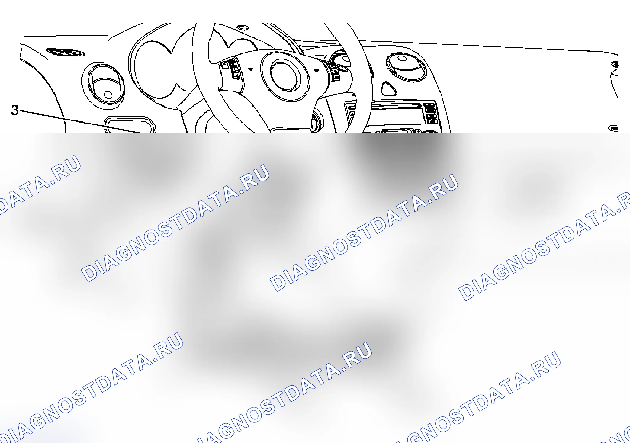 Рис. 6: Замена кронштейна коленного буфера. Pontiac G6 I final