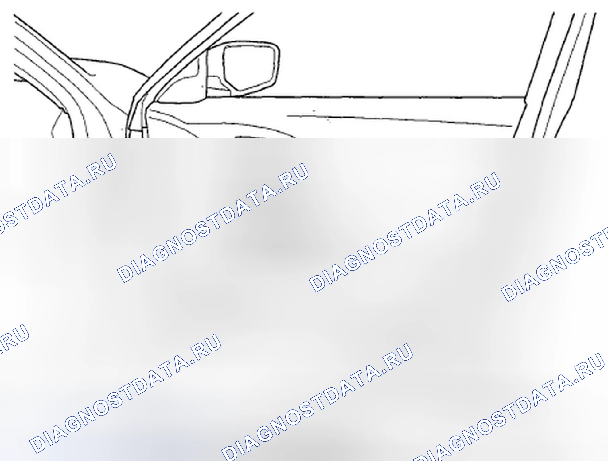 Рис. 66: Дверь переднего пассажира. Honda Crosstour I
