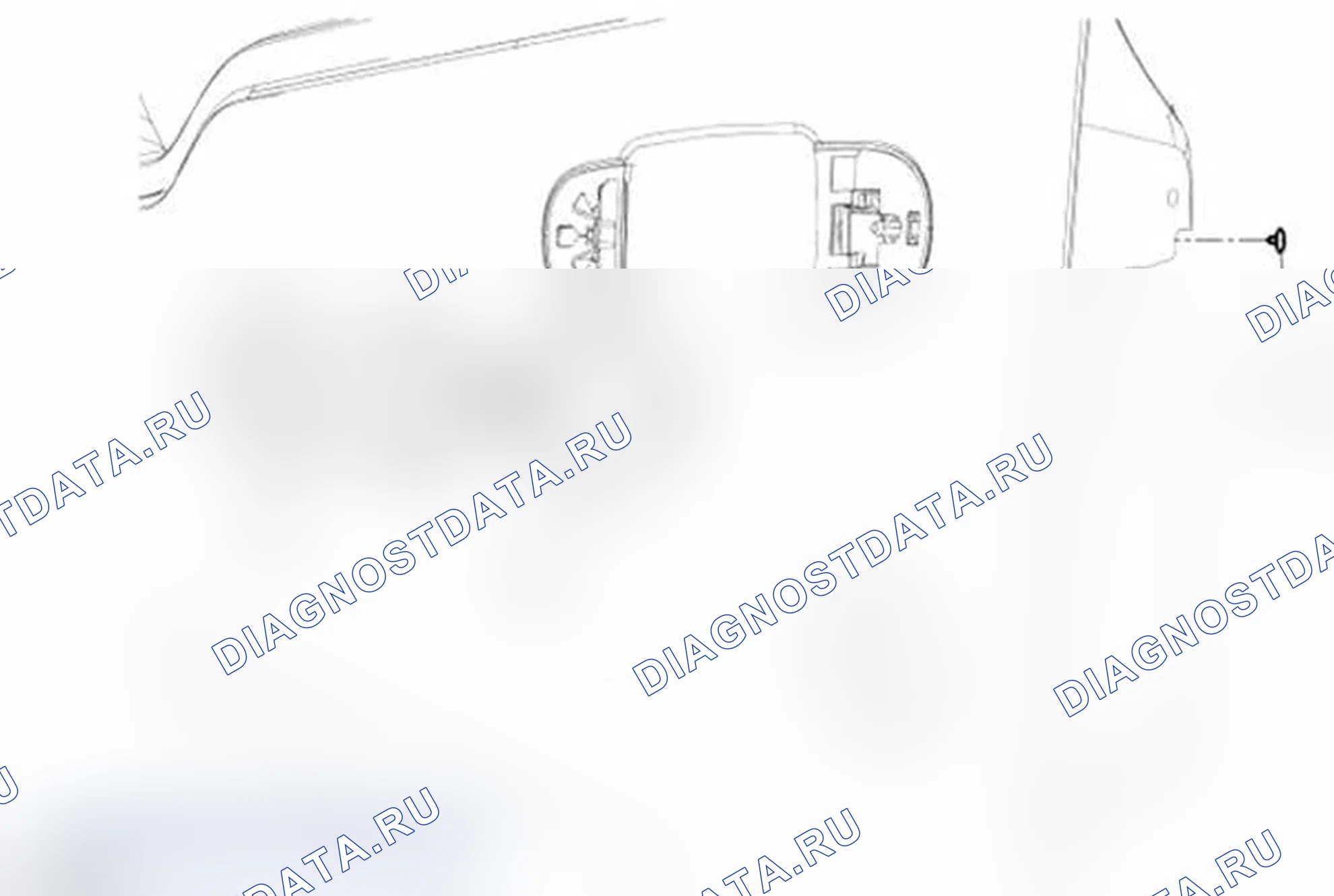 Рис. 48: Наружная ручка передней двери. Ford Transit Connect I рестайлинг