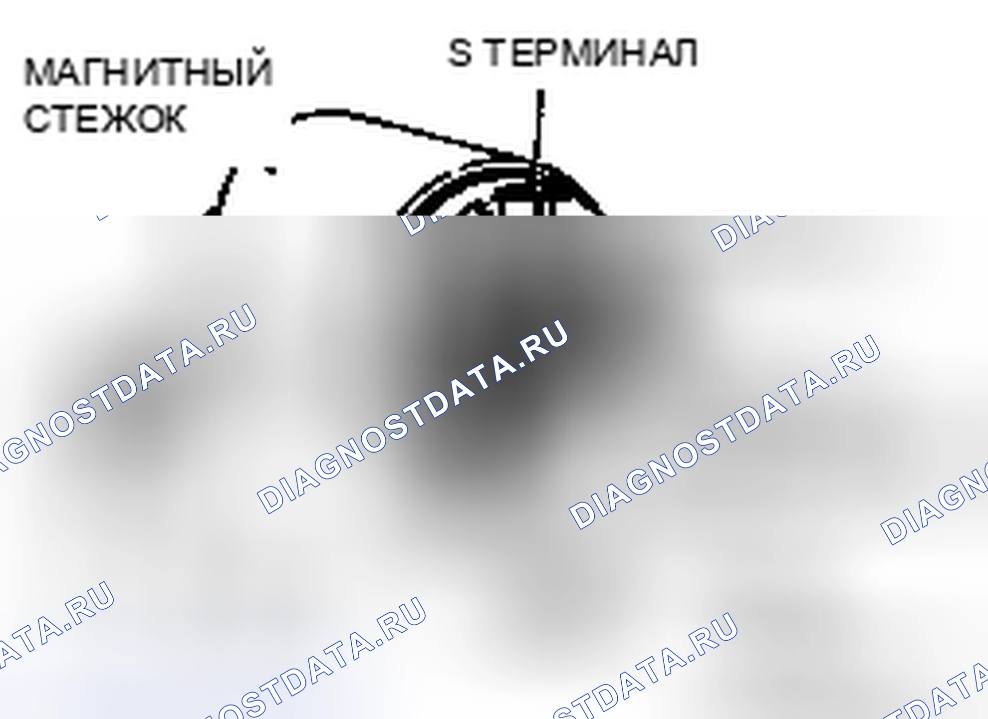 Рис. 13: <<A>> ДЕМОНТАЖ МАГНИТНОГО ВЫКЛЮЧАТЕЛЯ. Honda Domani MB