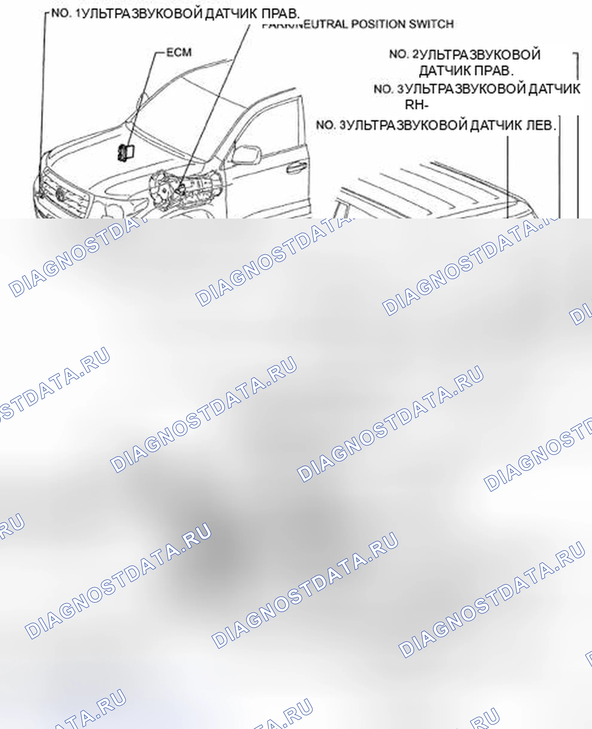 Рис. 71: РАСПОЛОЖЕНИЕ ДЕТАЛЕЙ. Toyota Land Cruiser 200