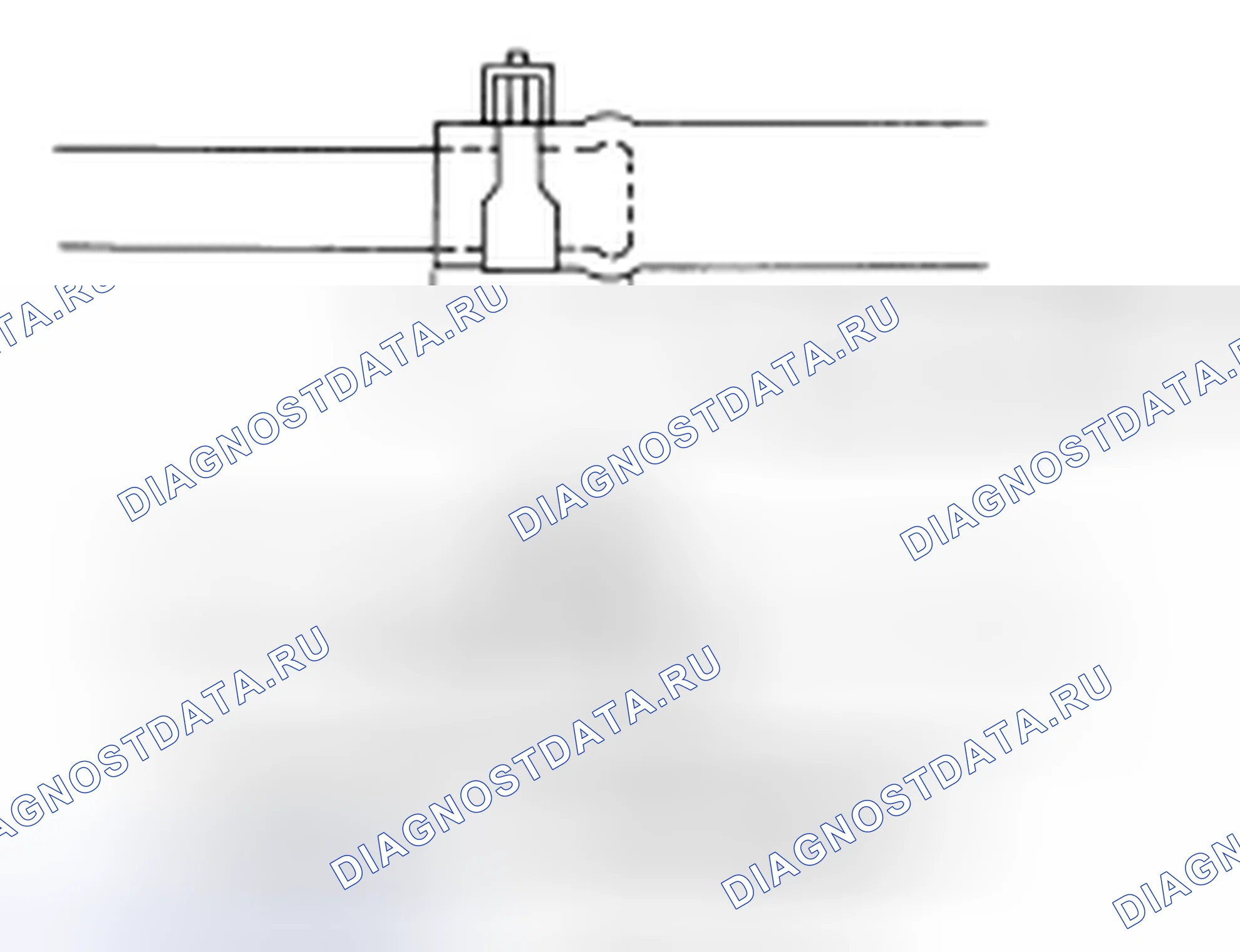 Рис. 20: Определение размера вакуумного шланга. Nissan Frontier D40